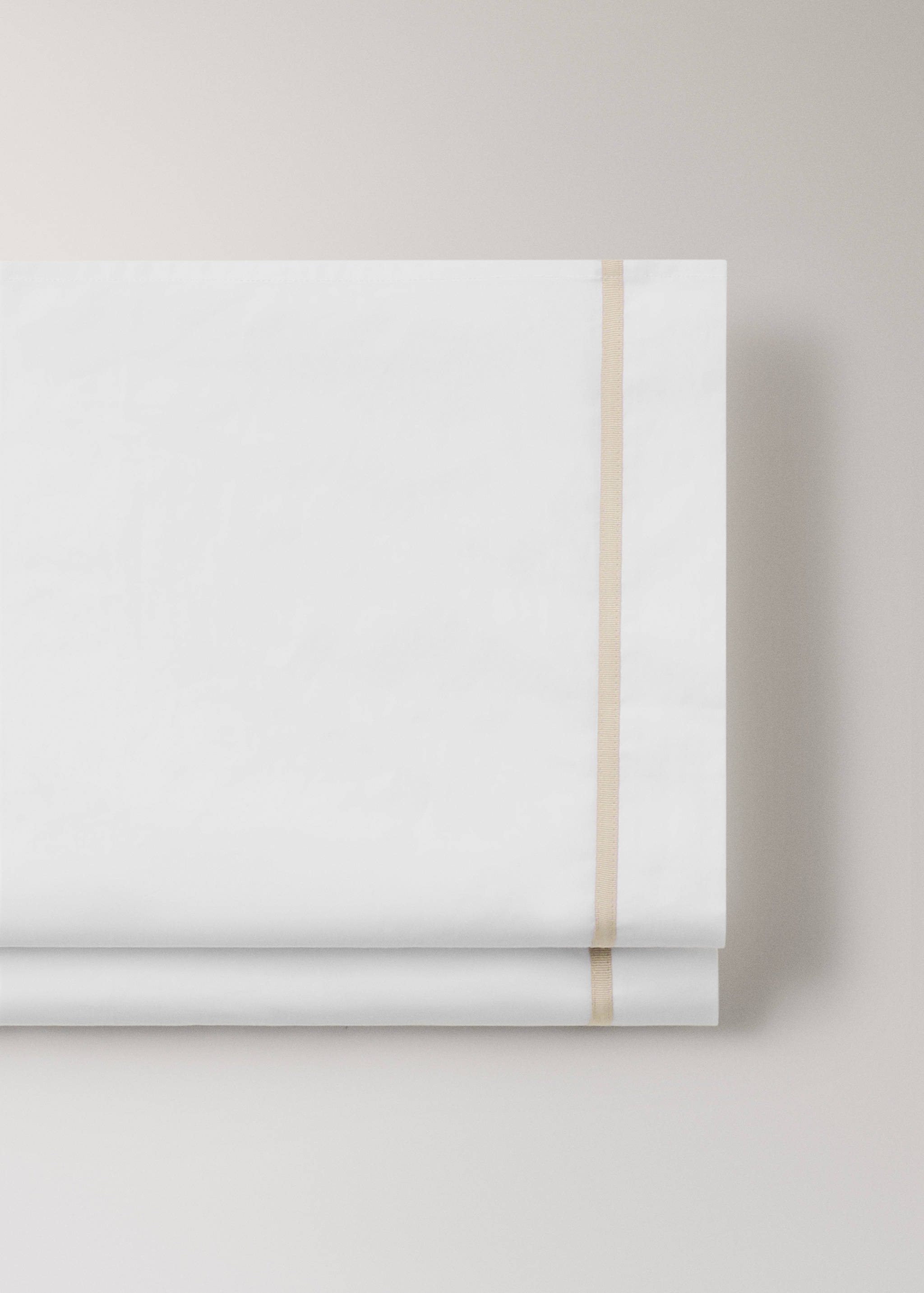 200-thread count percale cotton top sheet for 180/200 cm bed - Details of the article 2