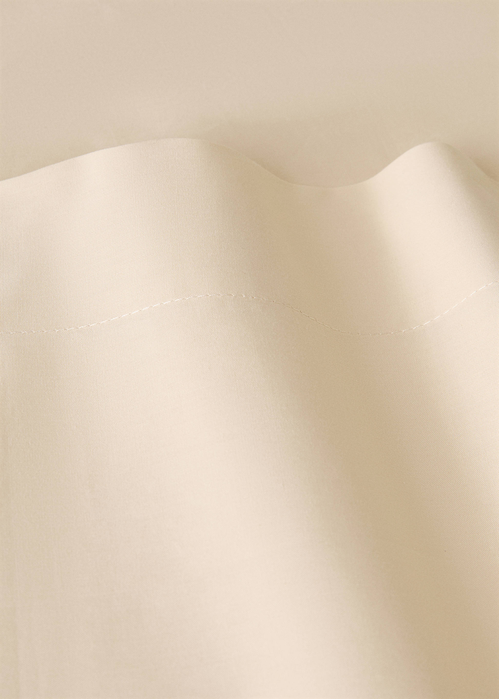 Percale cotton flat sheet Superking bed - Details of the article 1