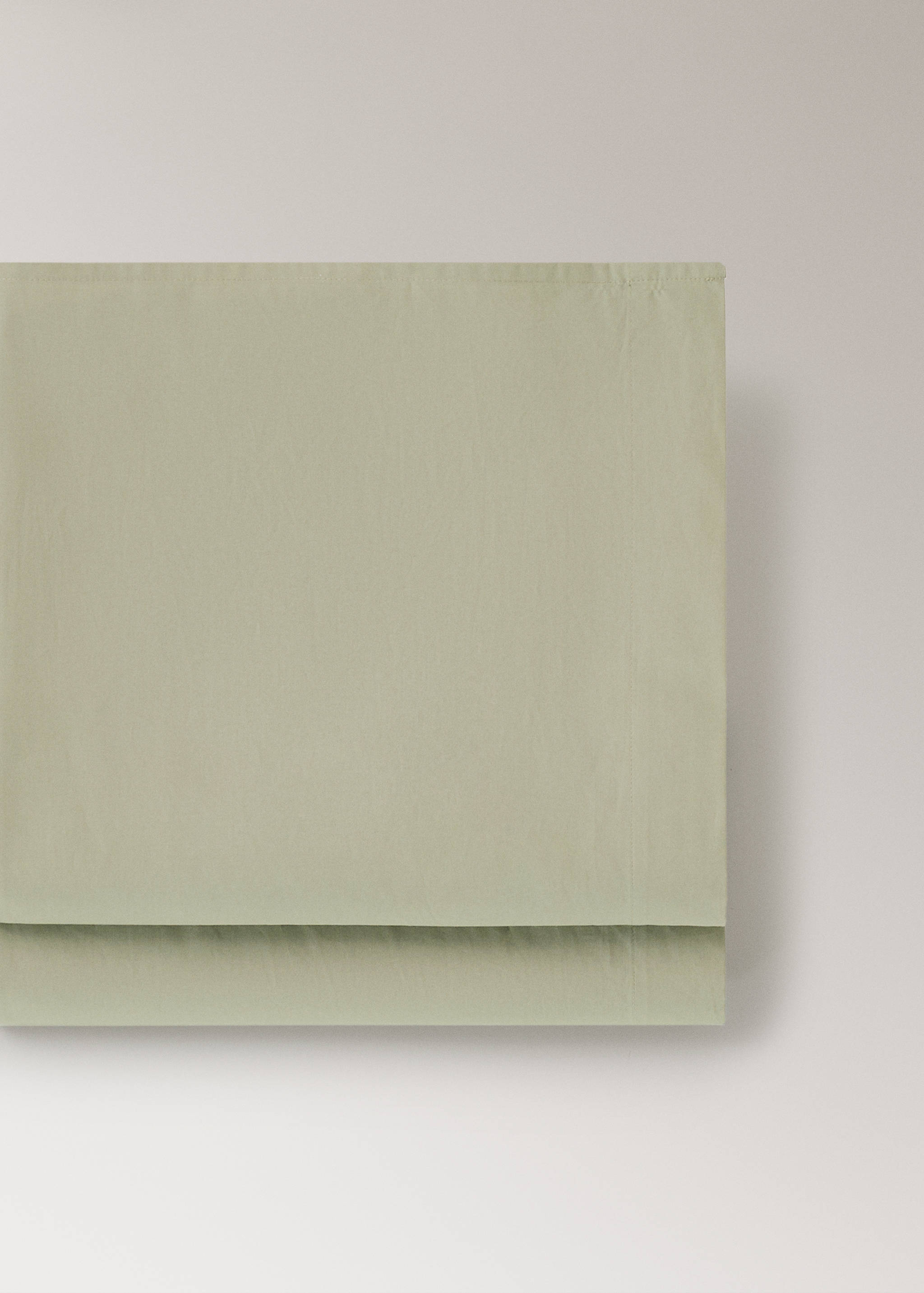 Percale cotton flat sheet Superking bed - Details of the article 2