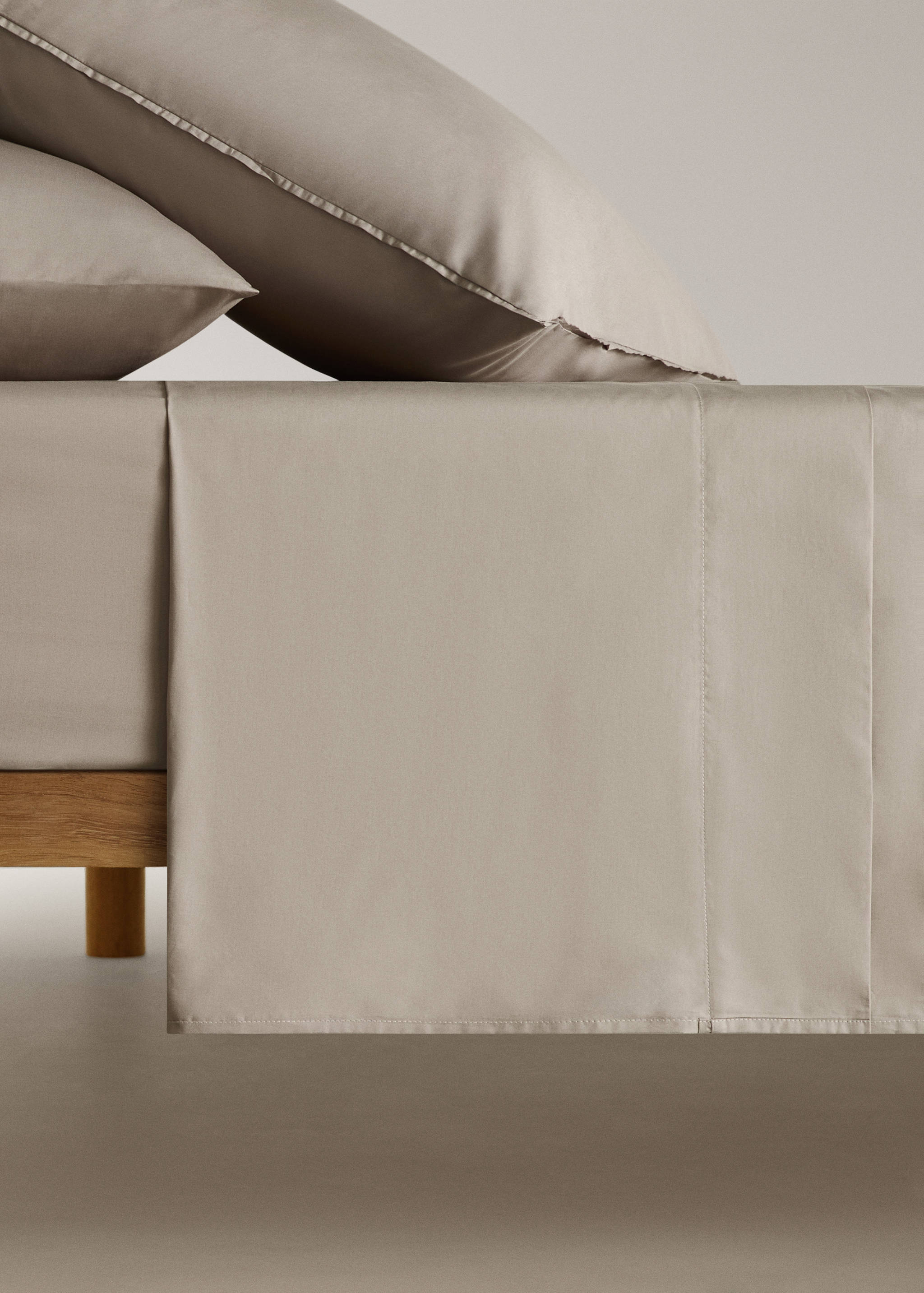 Oberlaken aus Baumwoll-Perkal, Fadendichte 300, für 150/160 cm Bett - Artikel ohne Model