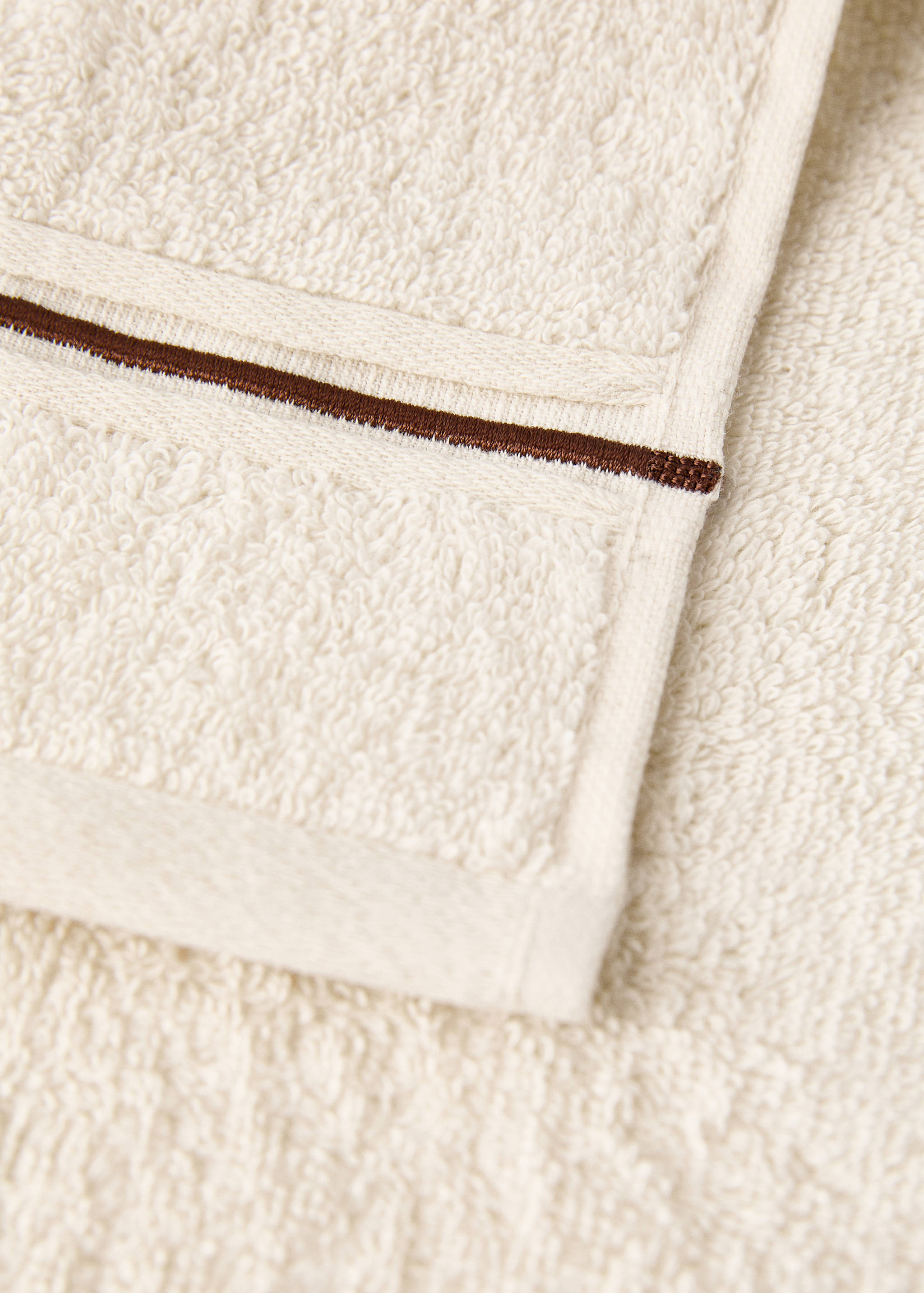 3er-Set aus Baumwollhandtüchern mit besticktem Muschelsaum - Detail des Artikels 2