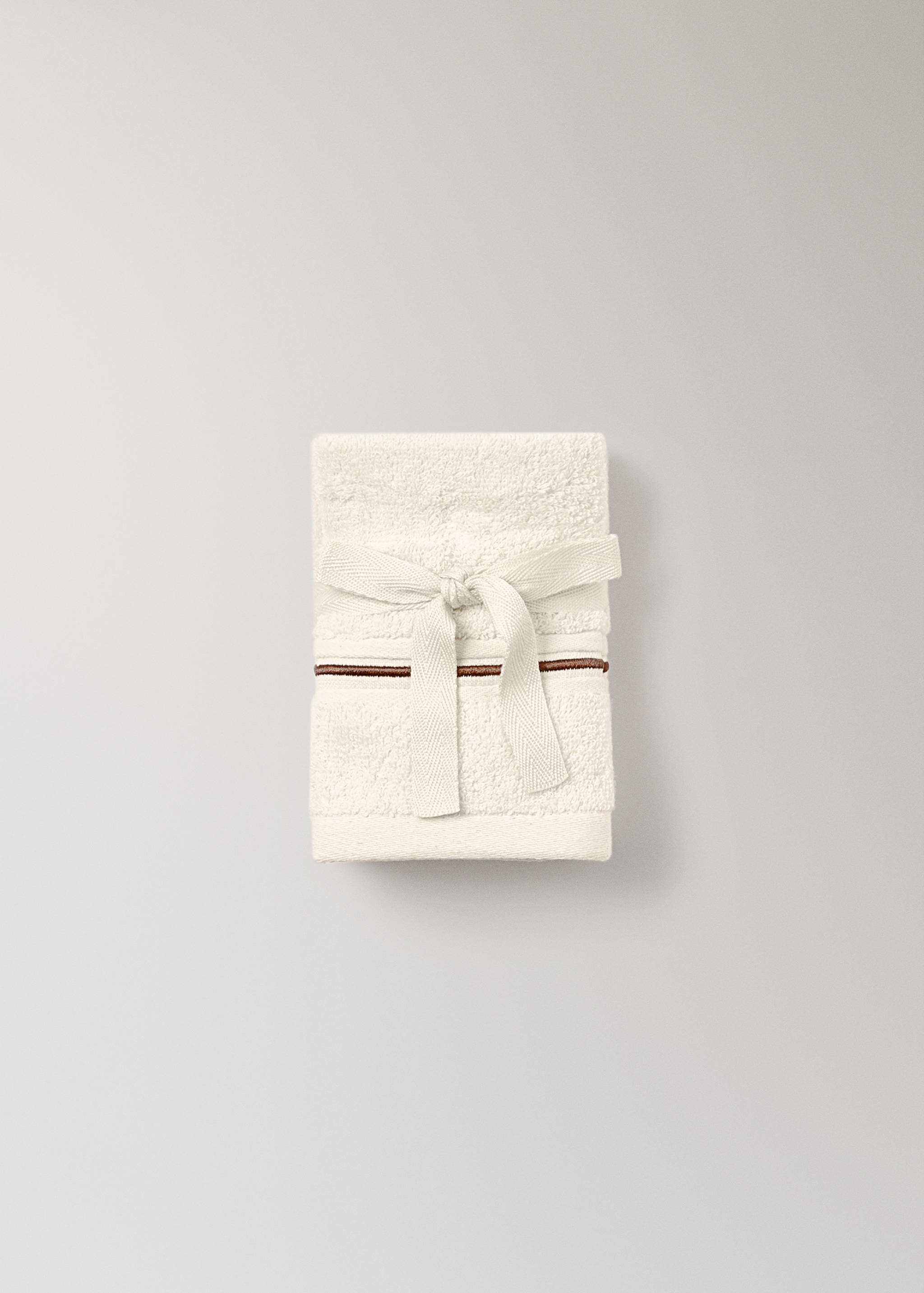 3er-Set aus Baumwollhandtüchern mit besticktem Muschelsaum - Detail des Artikels 4