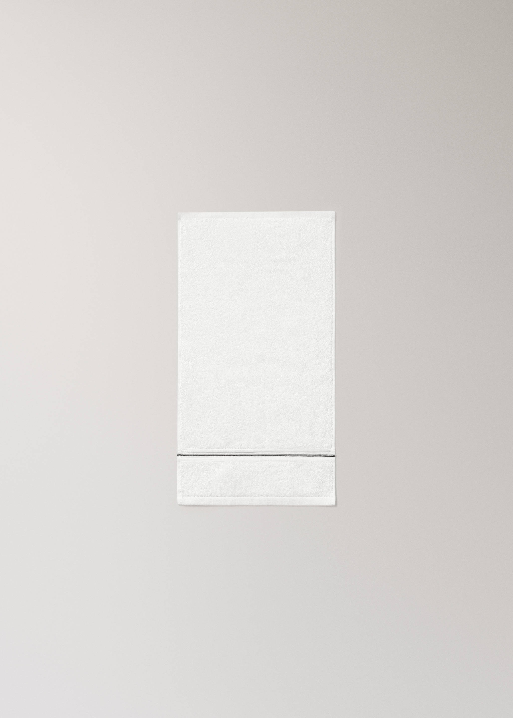 Gästetuch aus Baumwolle mit besticktem Muschelsaum - Detail des Artikels 4