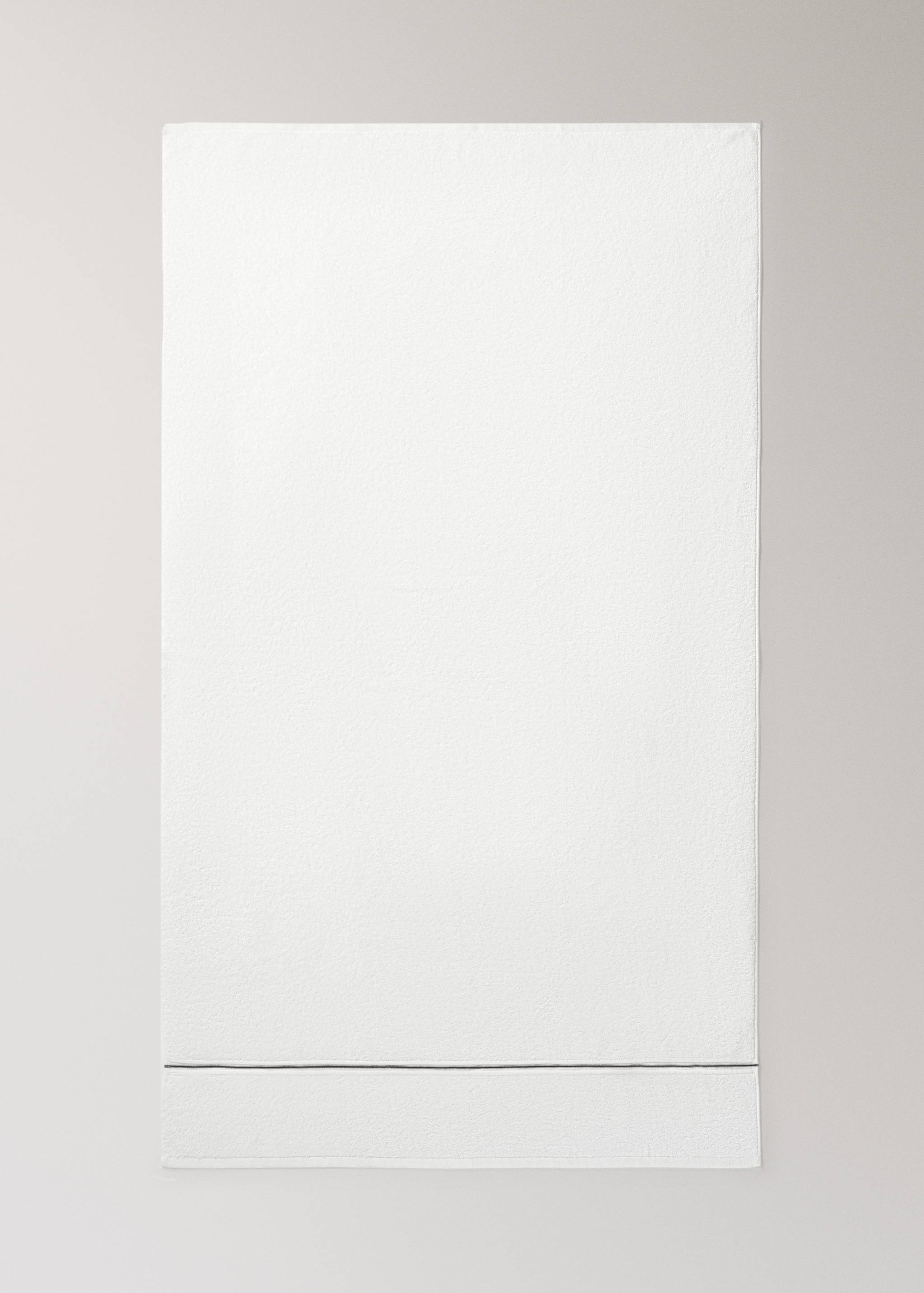 Cotton bath towel with embroidered scalloped edge - Details of the article 4