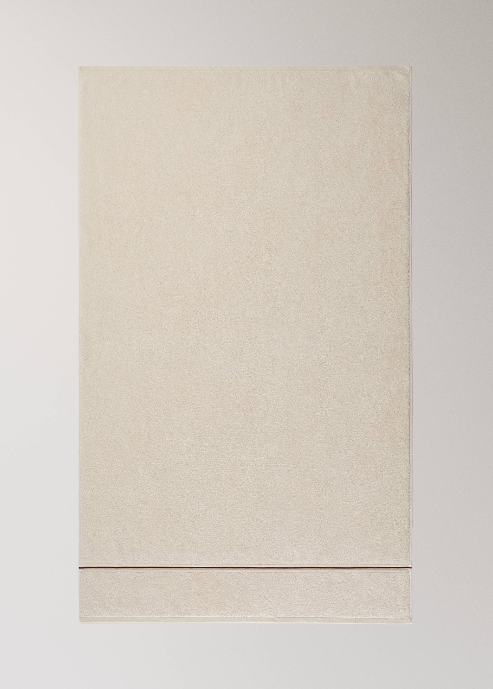 Cotton bath towel with embroidered scalloped edge - Details of the article 4