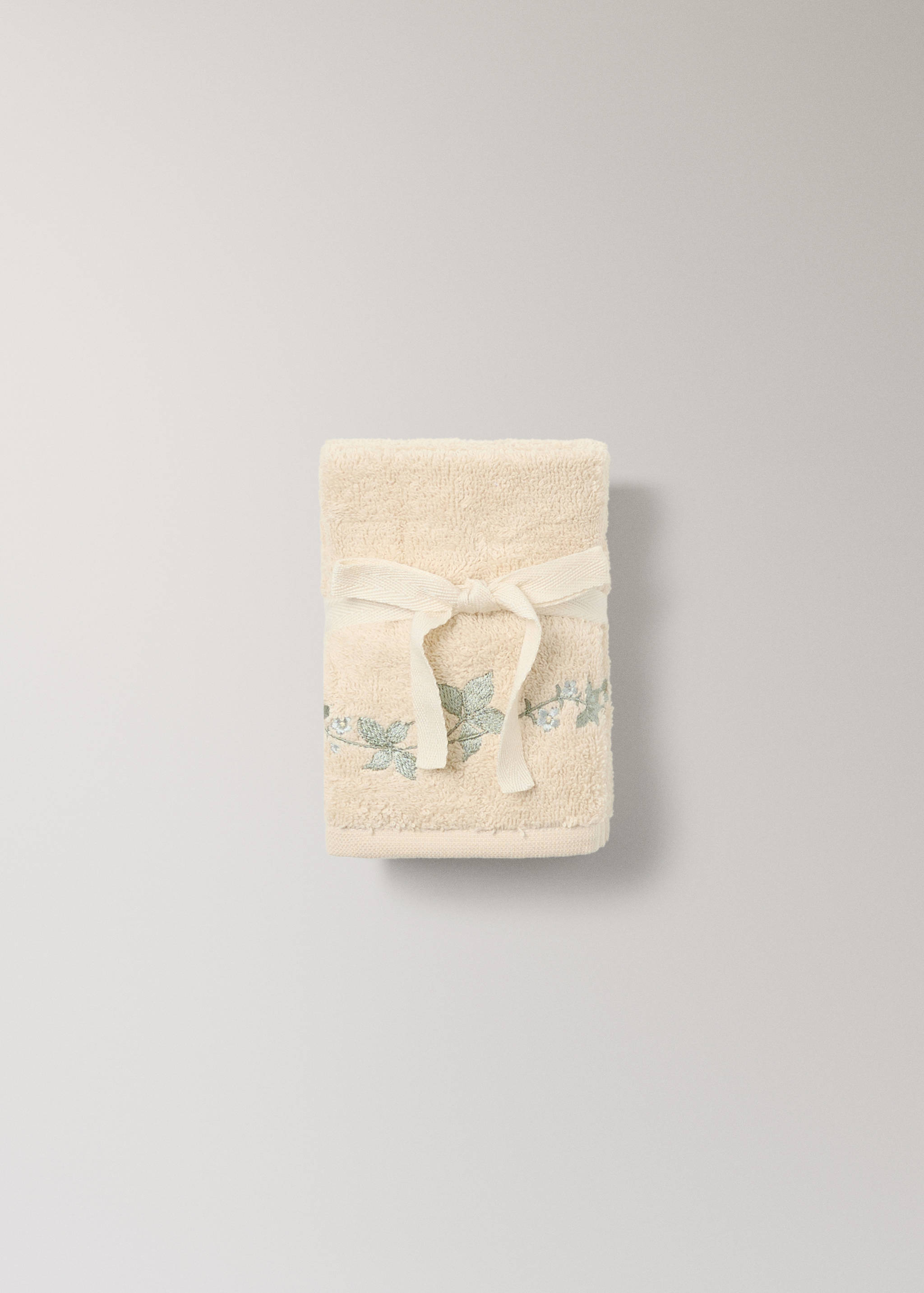 Pack 3 asciugamani fiore ricamato - Dettaglio dell'articolo 4