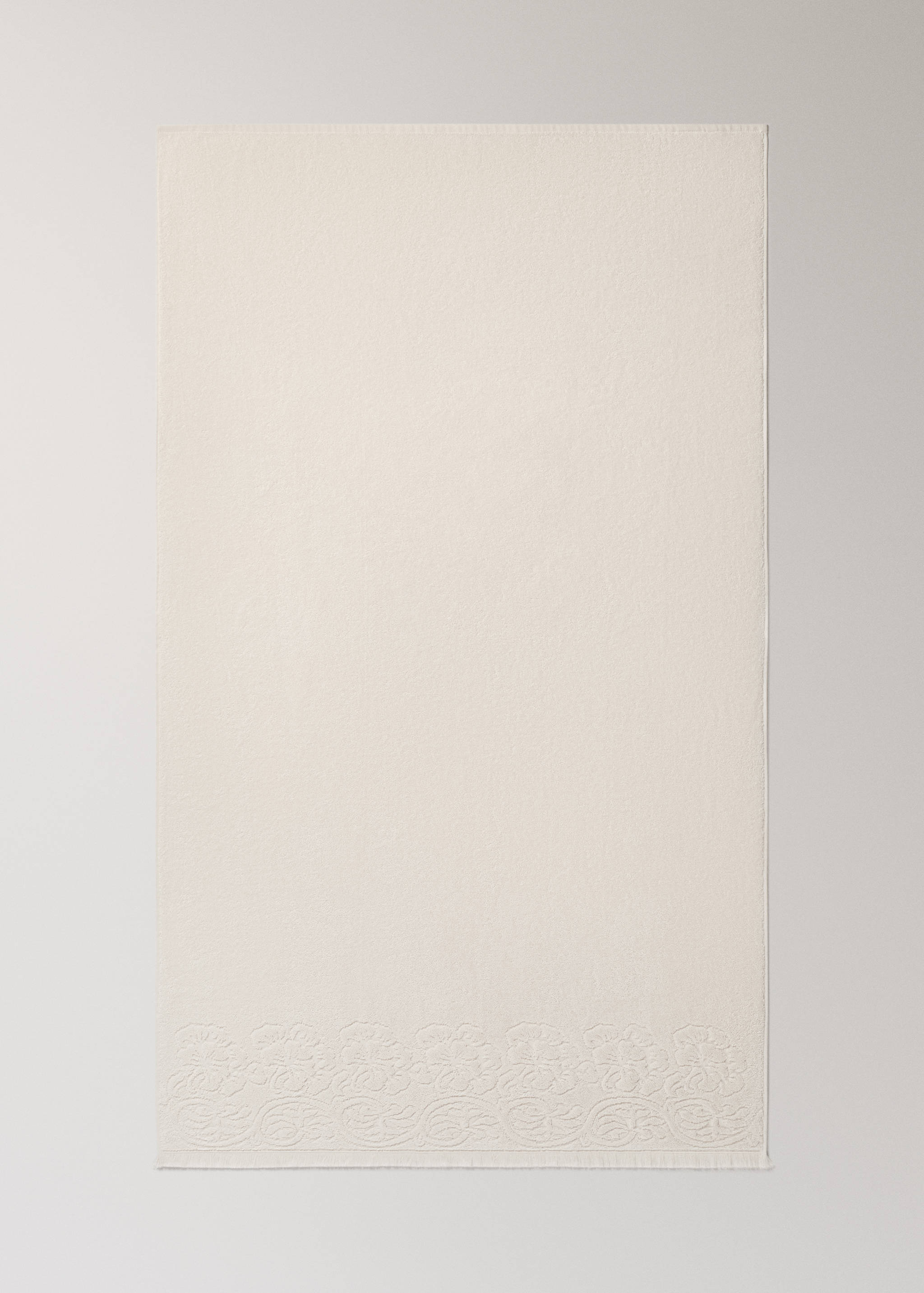 Bath towel with floral trim - Details of the article 4