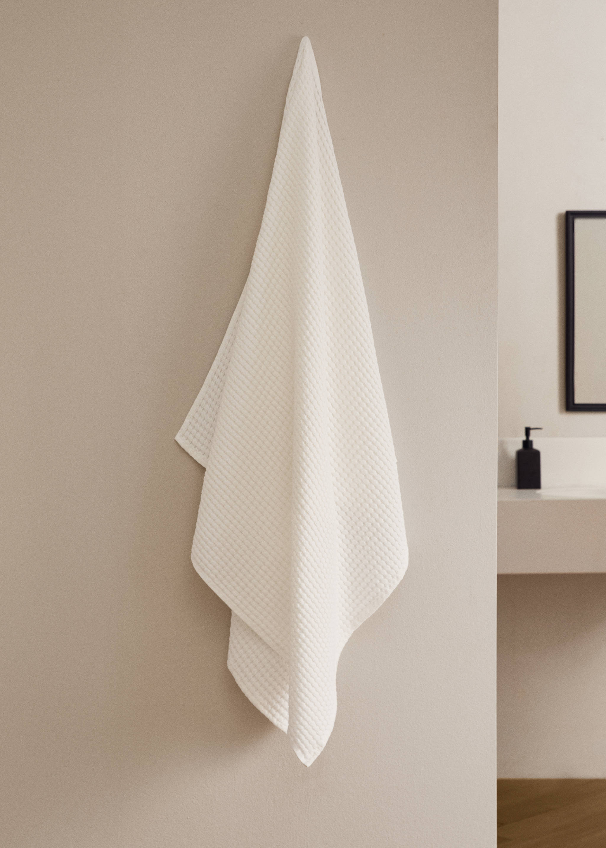 Drap de bain en coton gaufré - Plan général