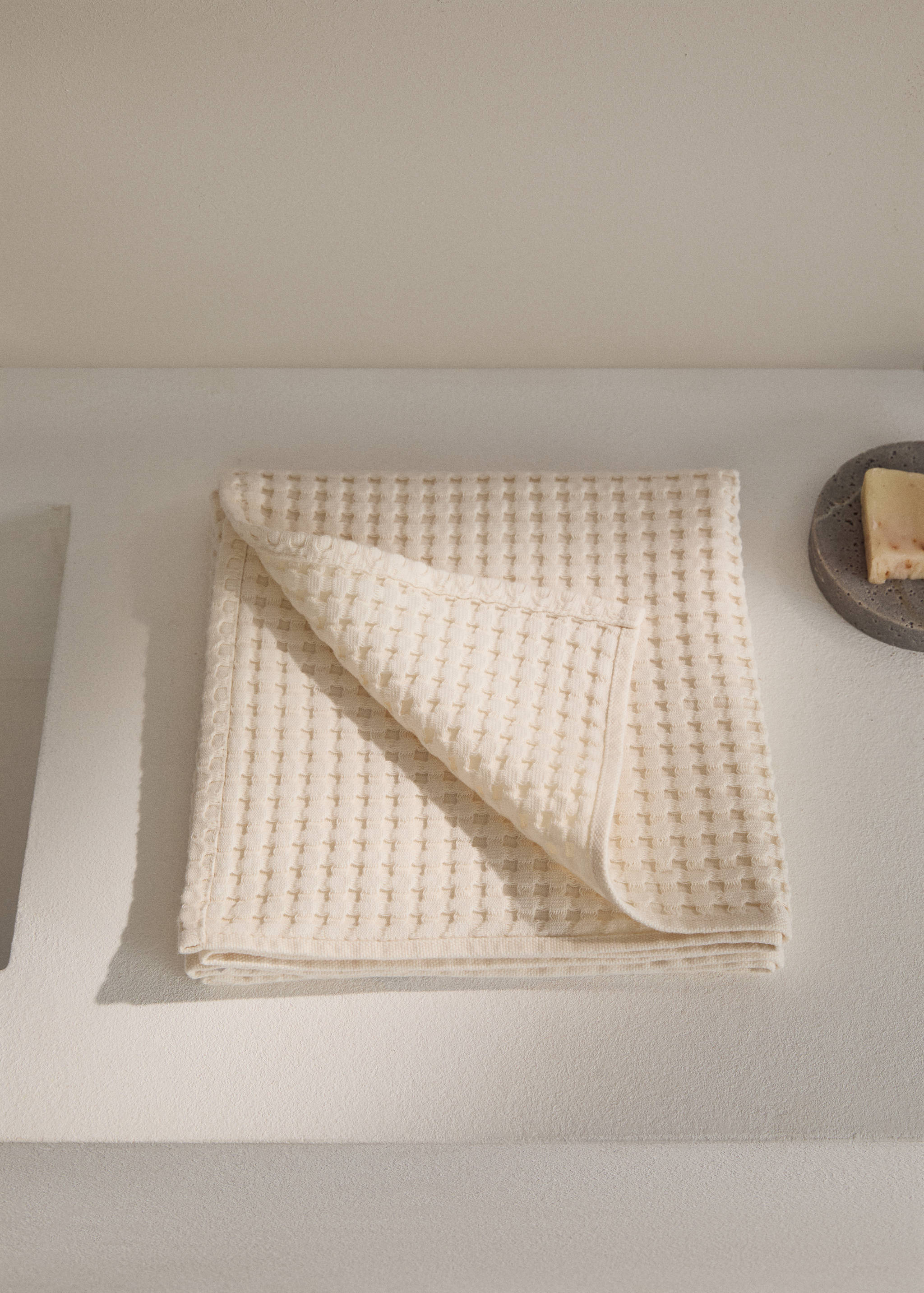 Handdoek van wafelkatoen - Overzichtstekening