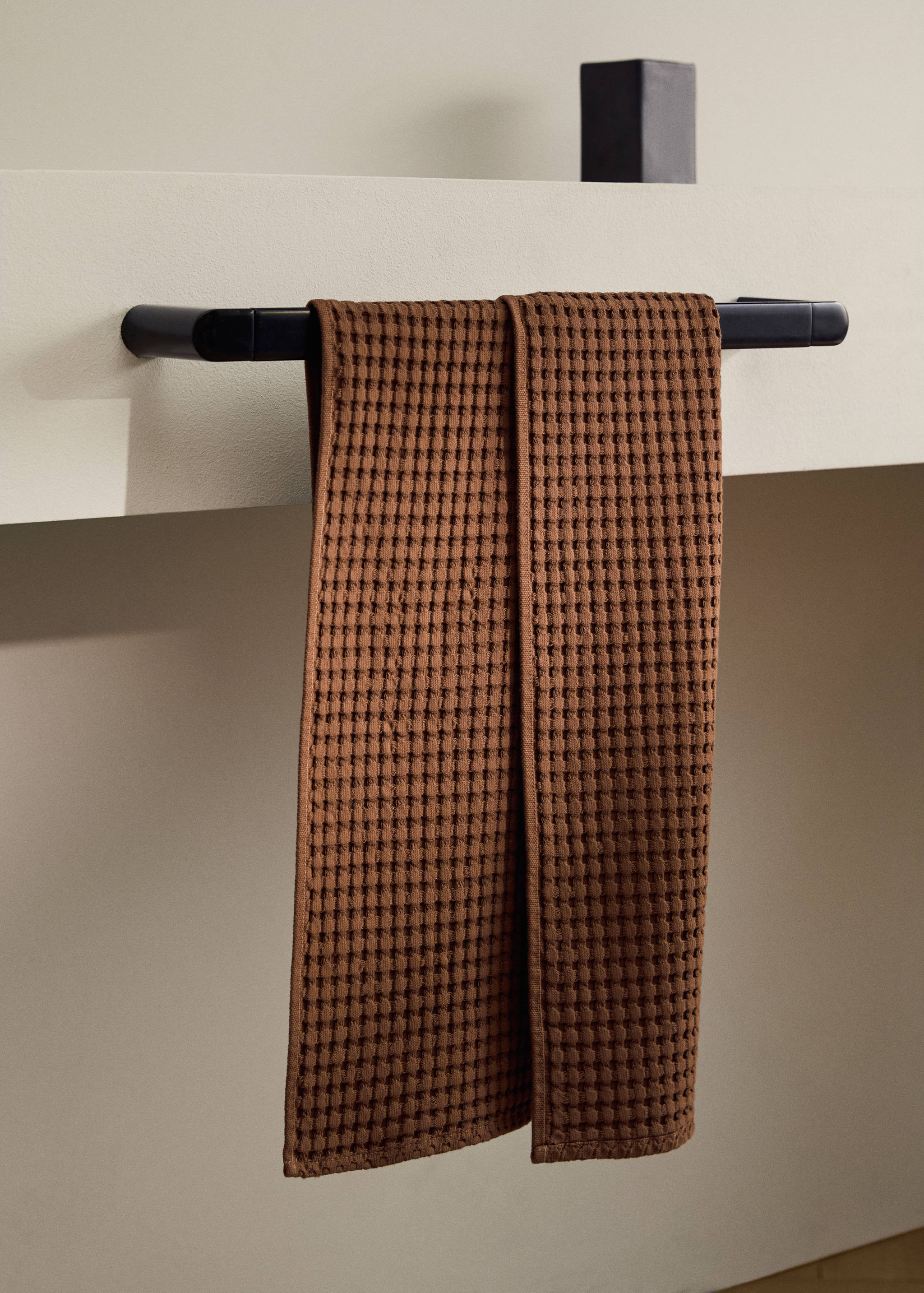 Handdoek van wafelkatoen - Overzichtstekening