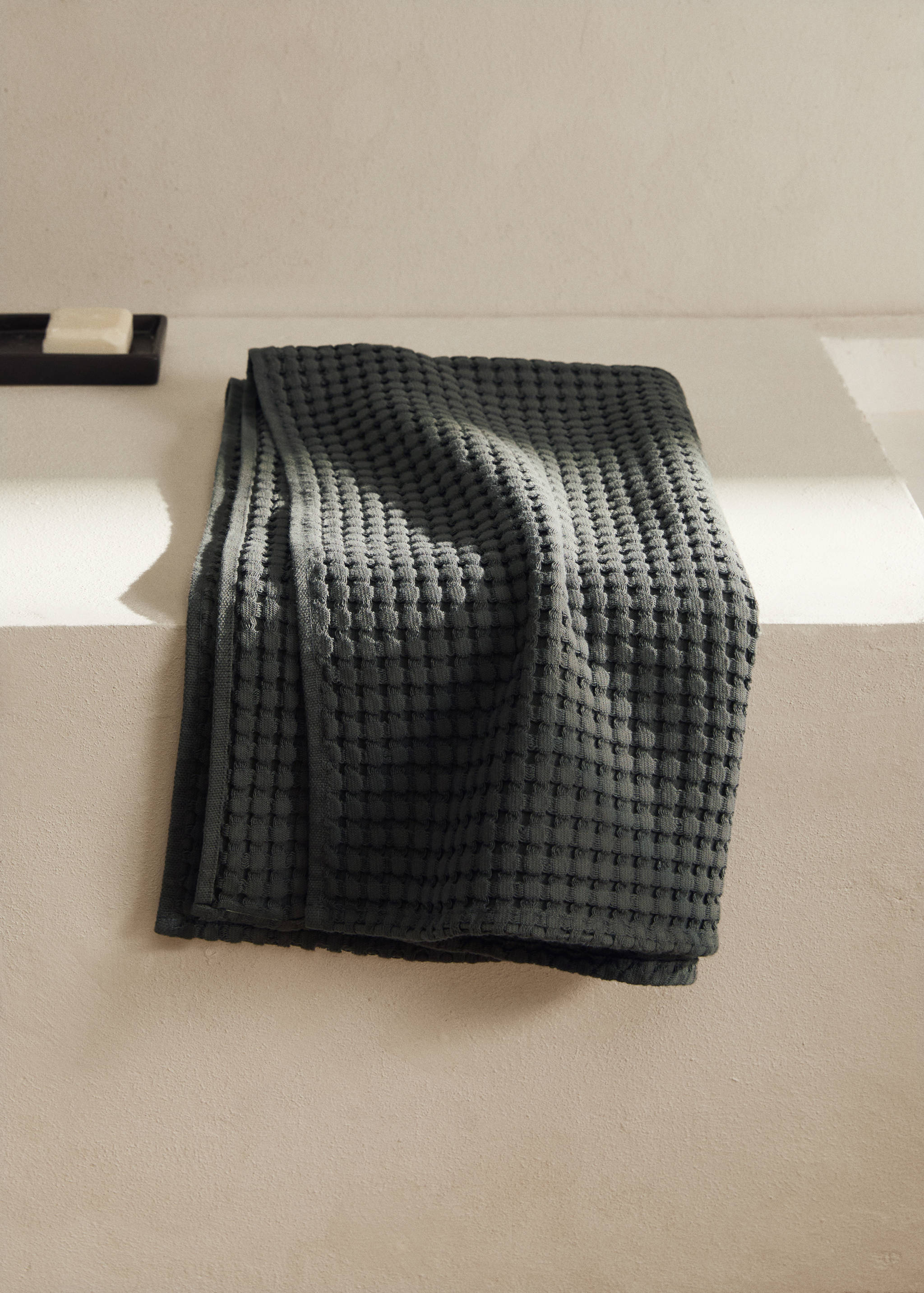 Handdoek van wafelkatoen - Overzichtstekening