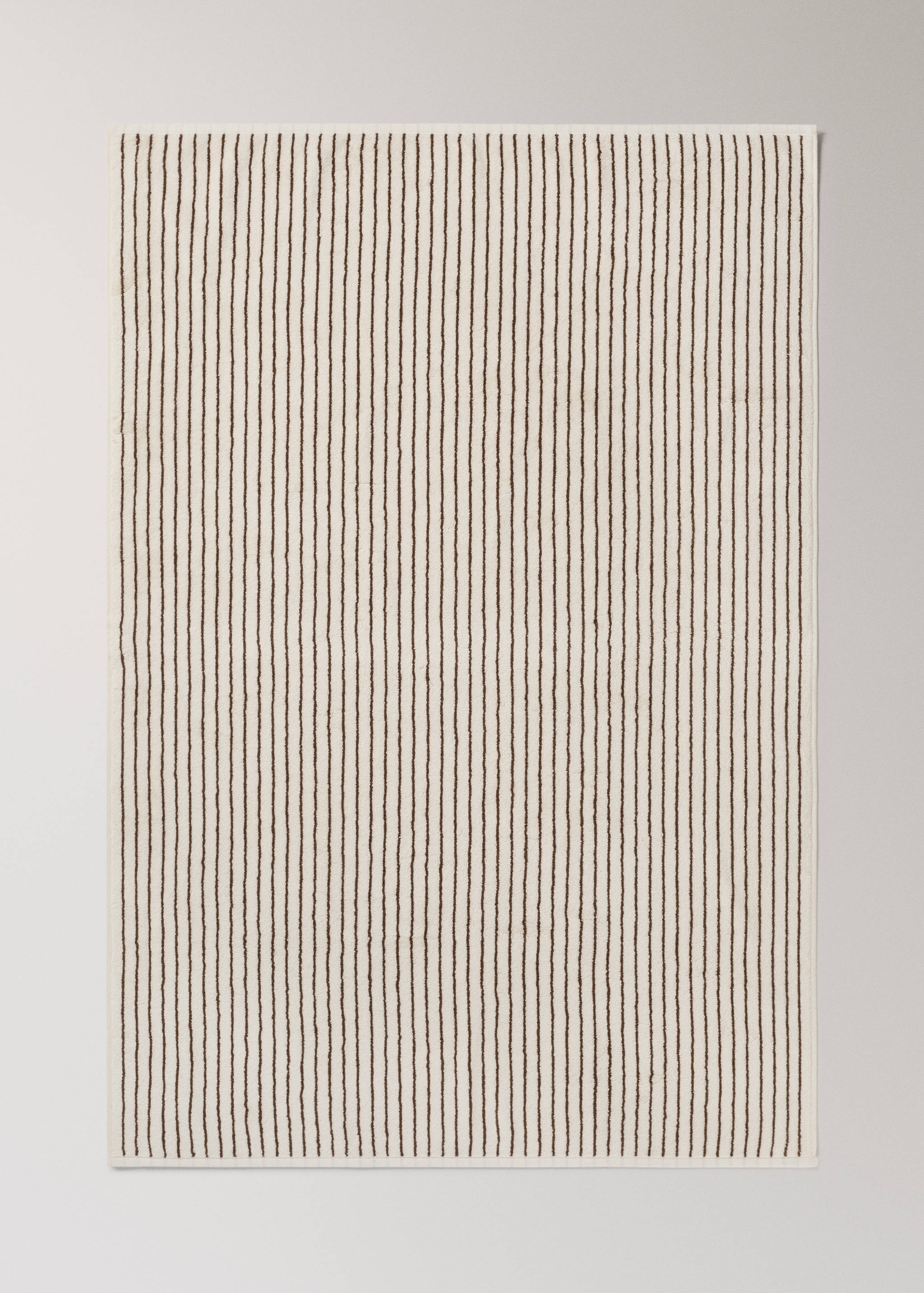 Katoenen badhanddoek met tweekleurige streep - Detail van het artikel 4