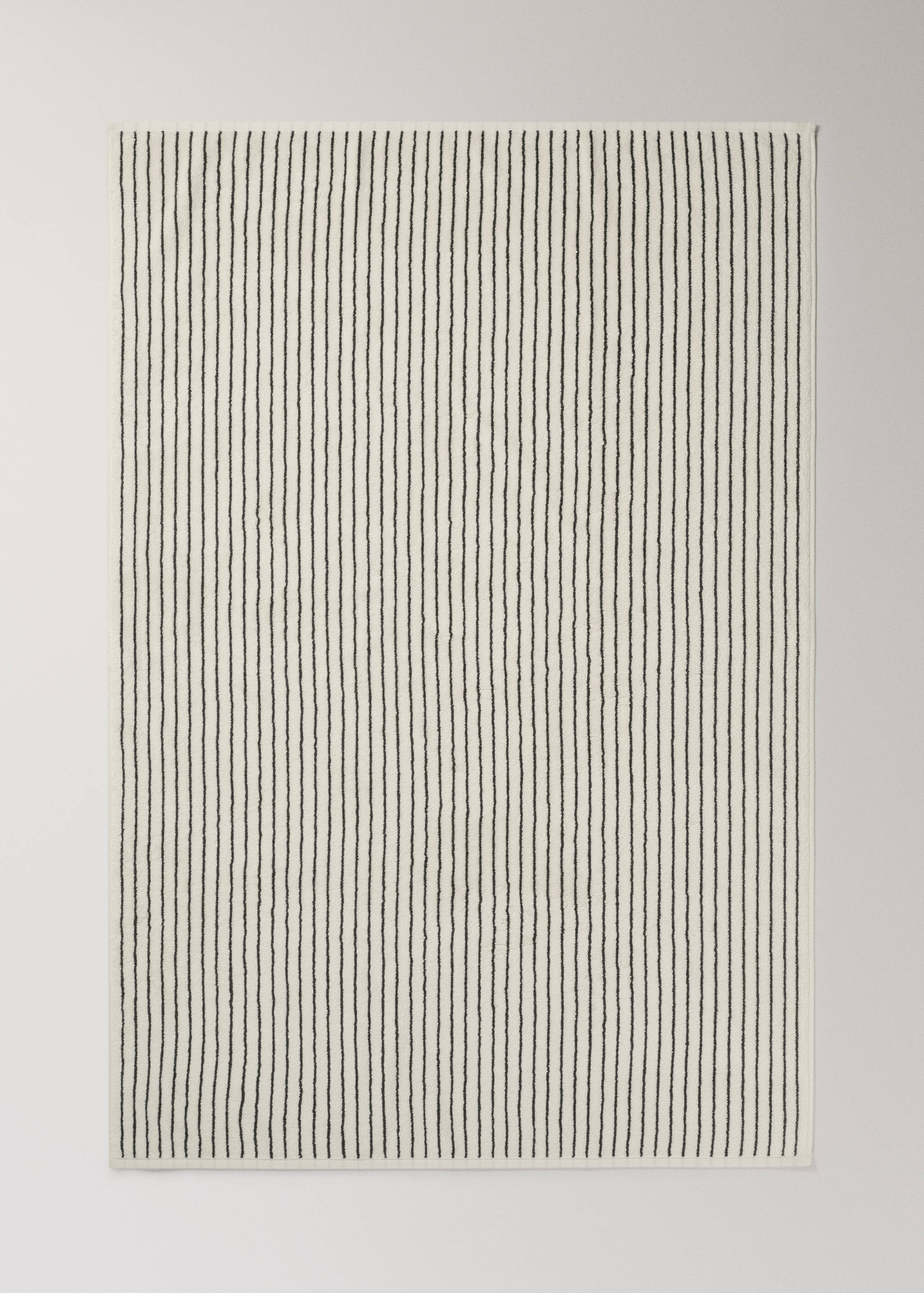 Katoenen badhanddoek met tweekleurige streep - Detail van het artikel 4