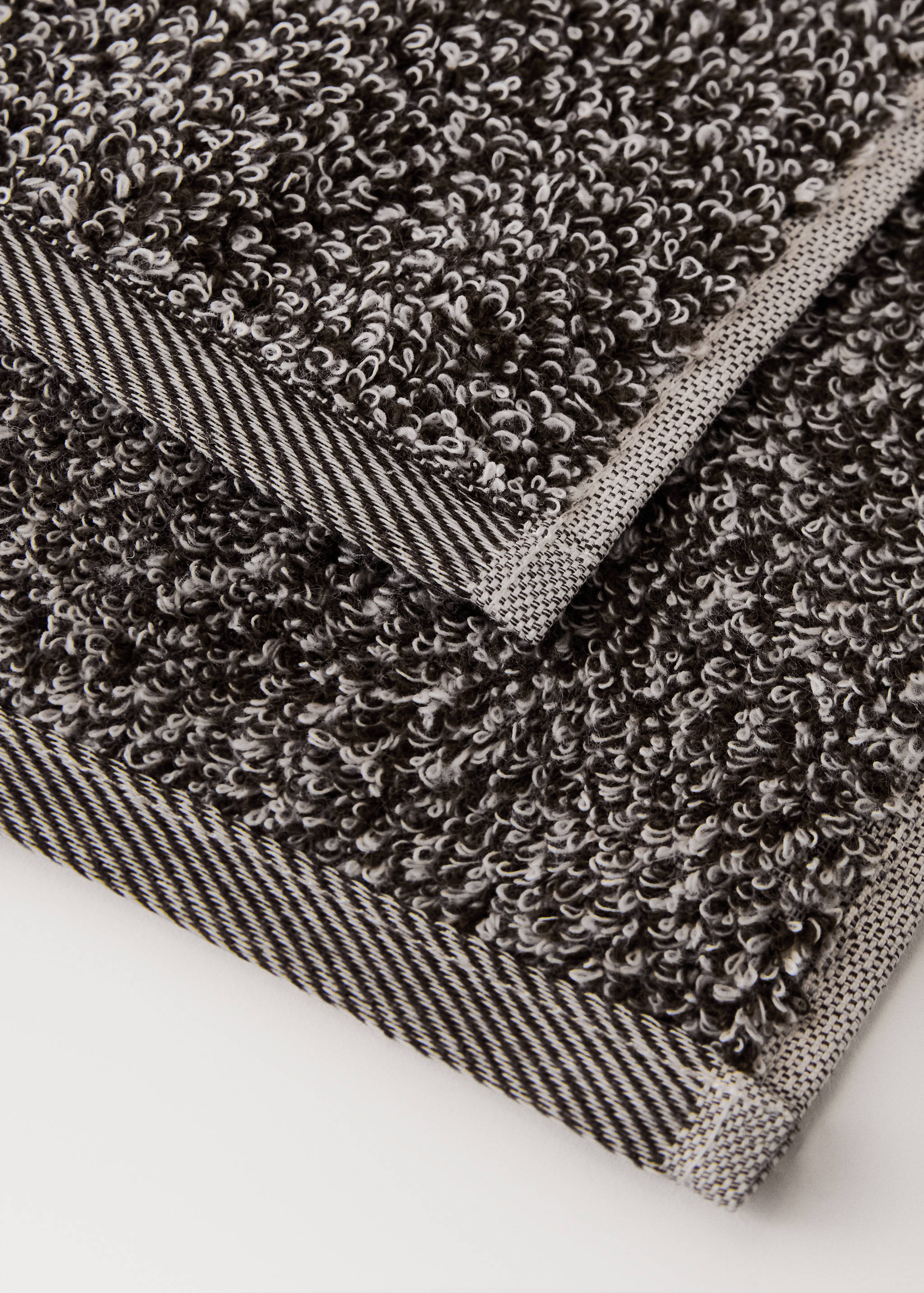 Cotton-blend two-tone guest towel - Details of the article 2