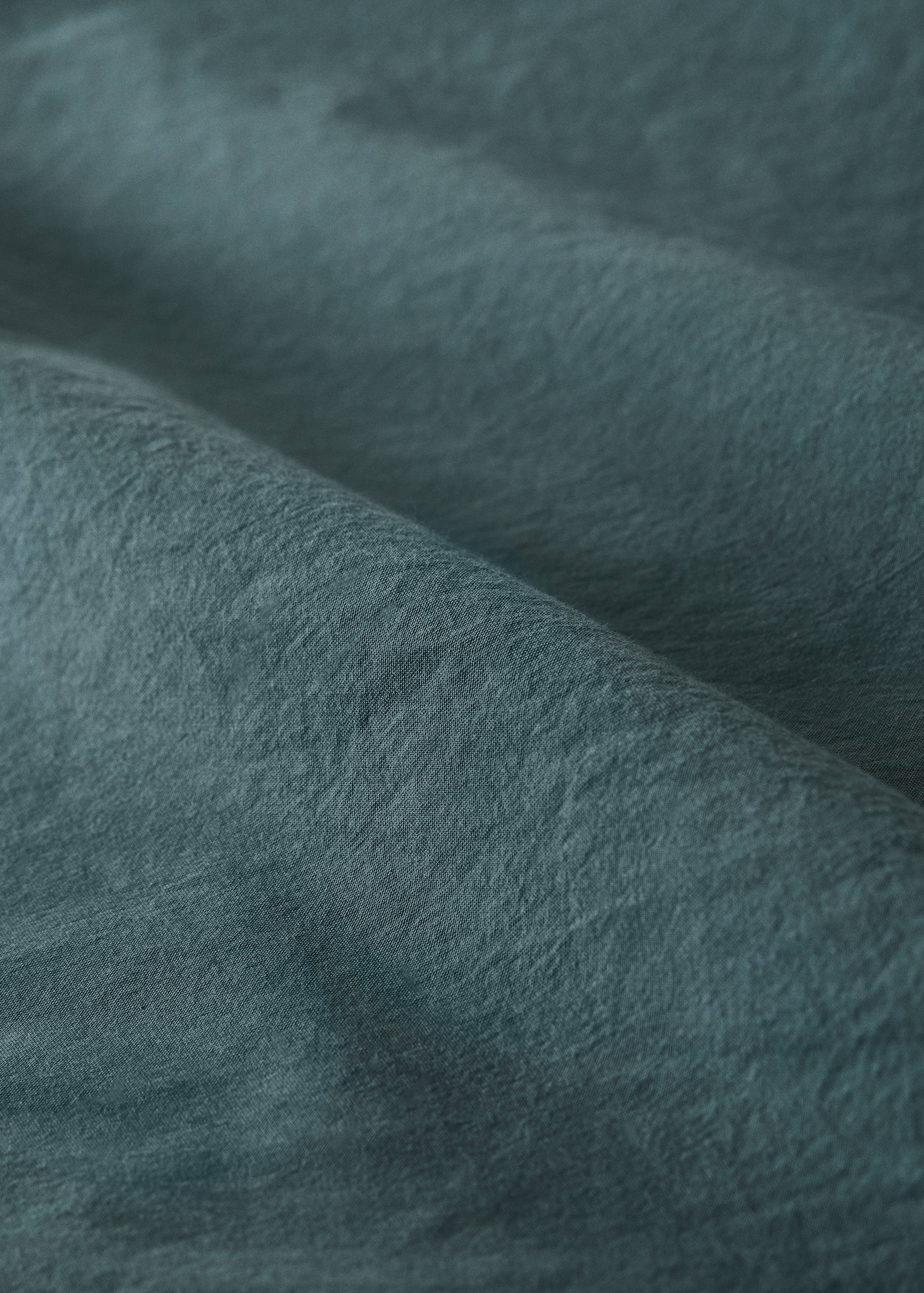 Washed cotton top sheet with lace trim for 180/200 cm bed - Details of the article 3