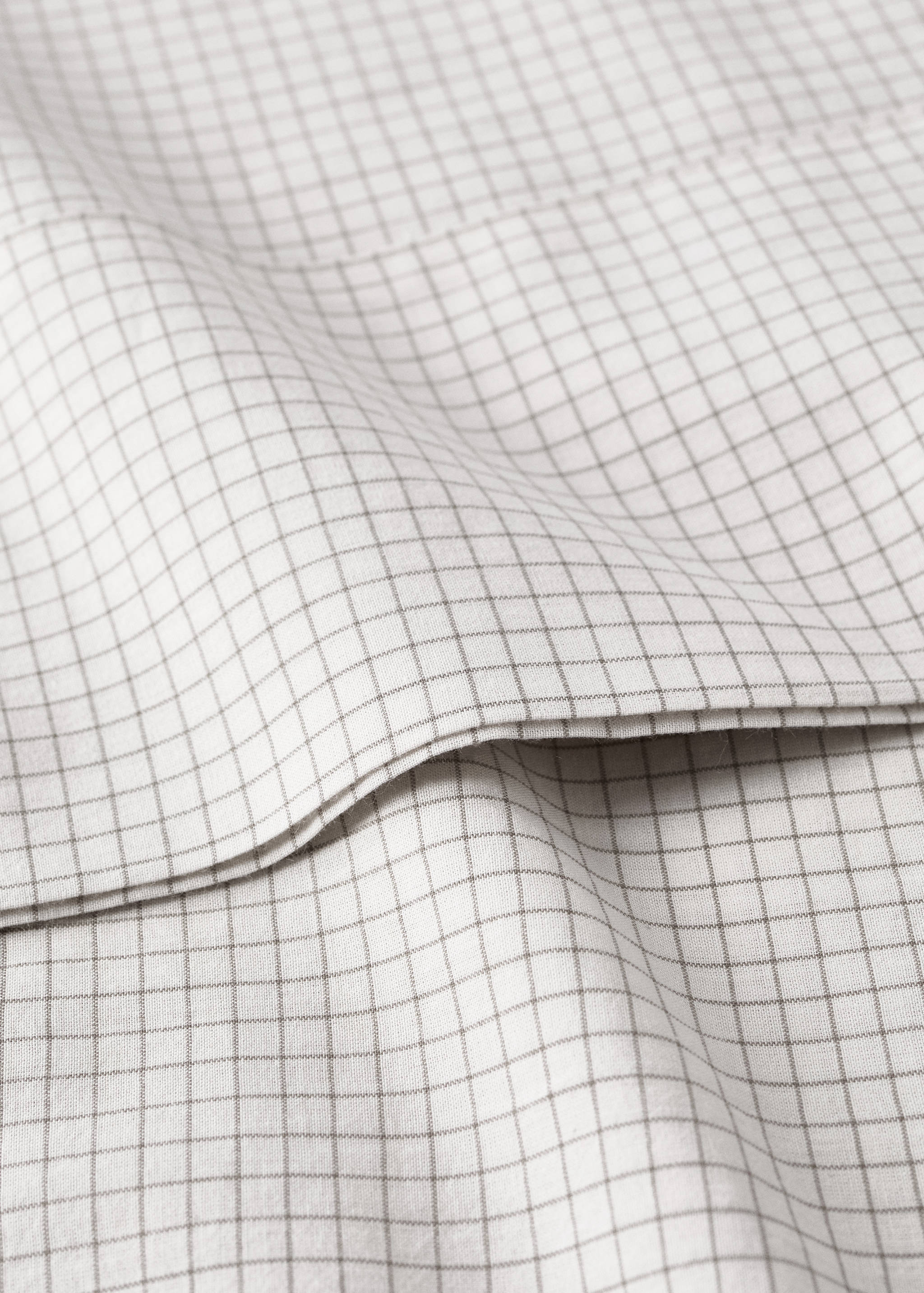 Percale cotton children's mini-check top sheet - Details of the article 1
