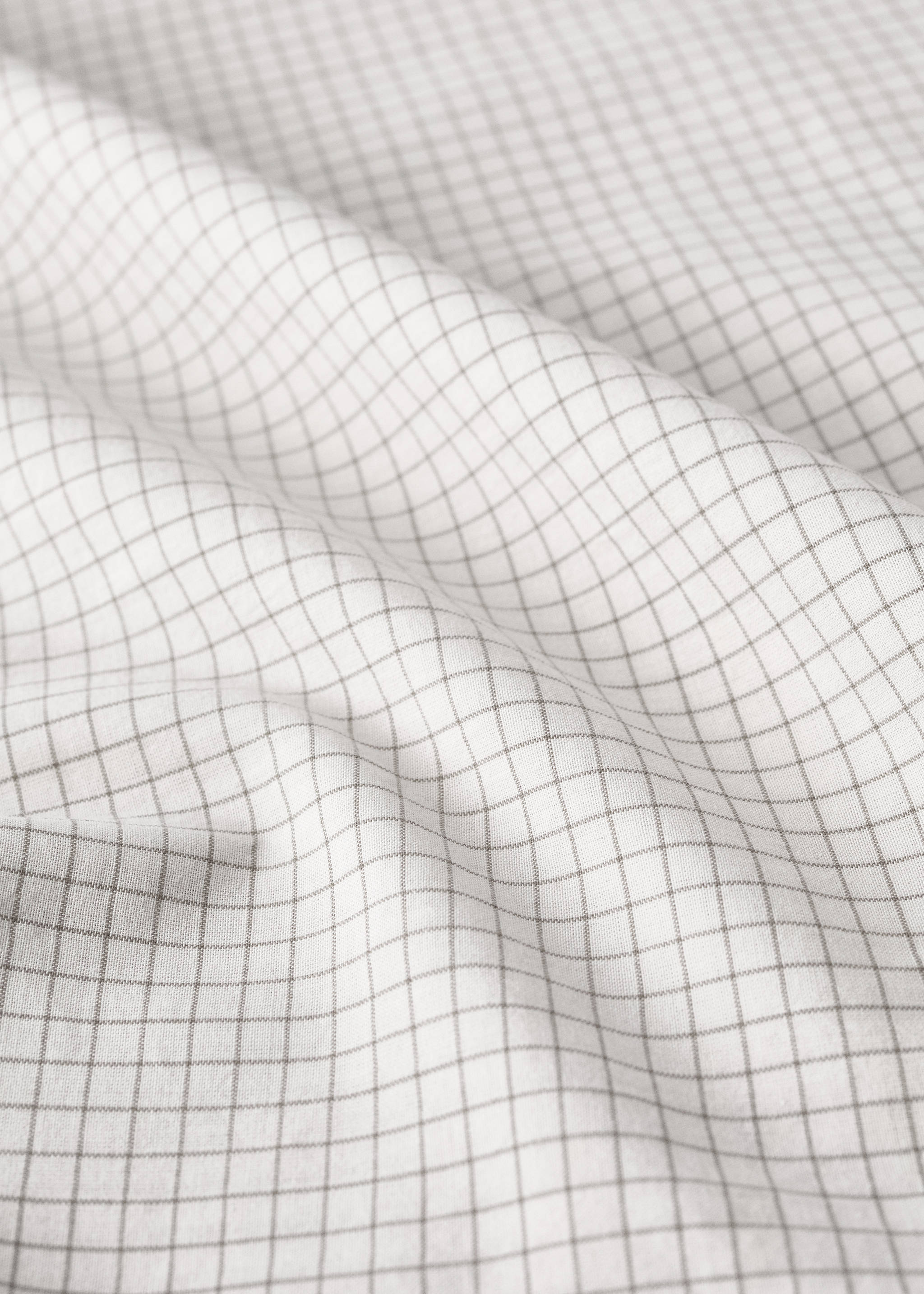Percale cotton children's mini-check top sheet - Details of the article 2