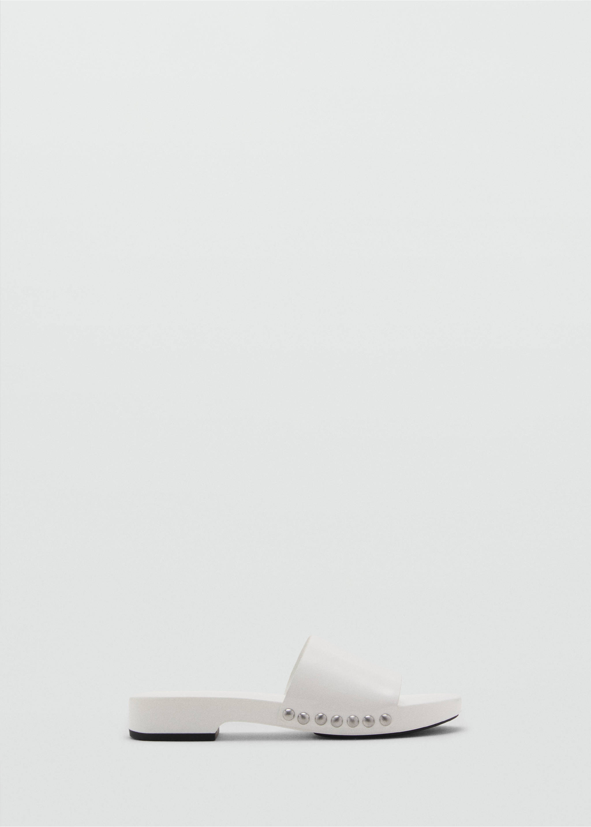 Studded leather sandals - Article without model, White. Ref: 17032029-00.