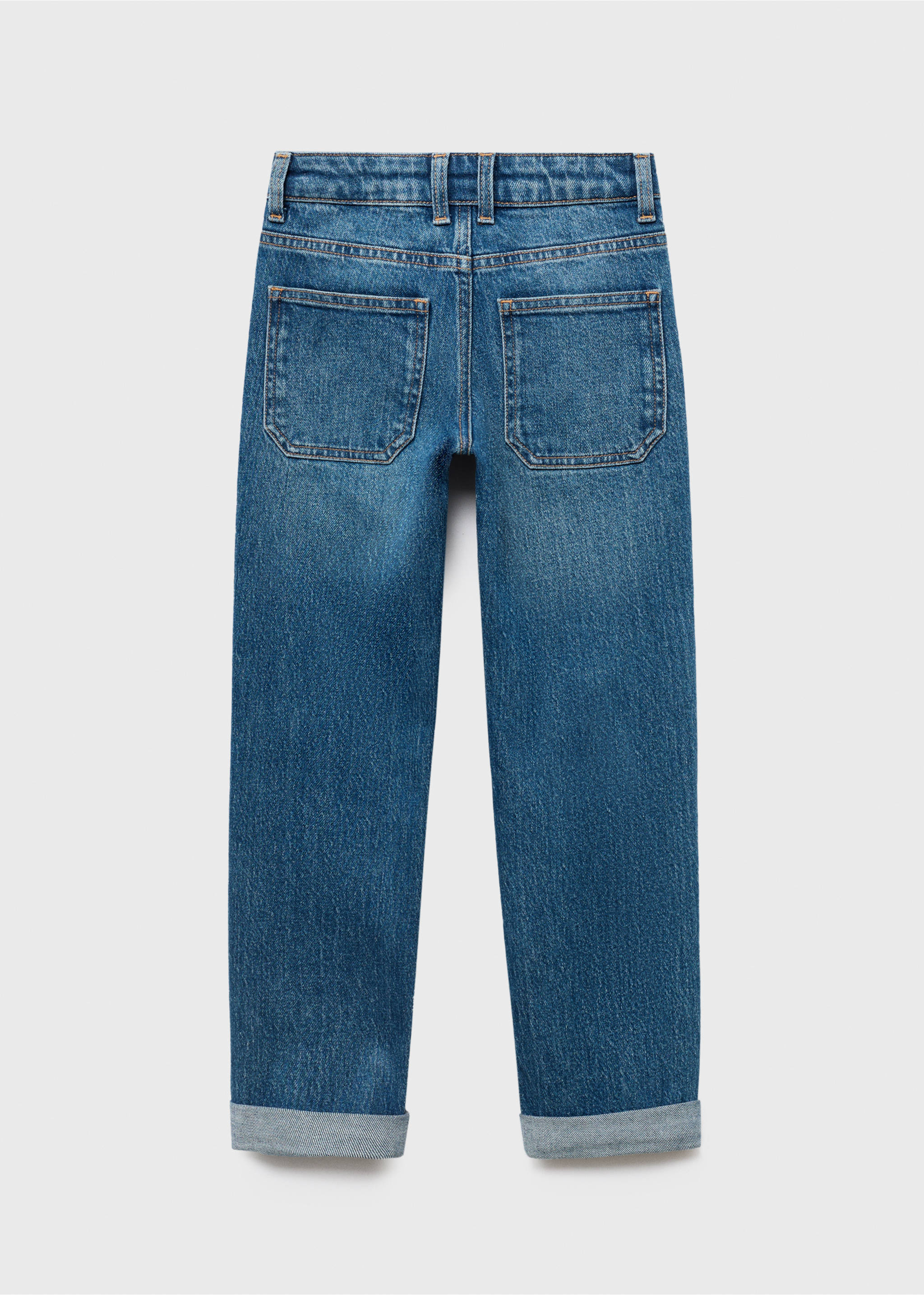 Regular-fit jeans - Reverse of the article, Medium Blue. Ref: 17032030-00.