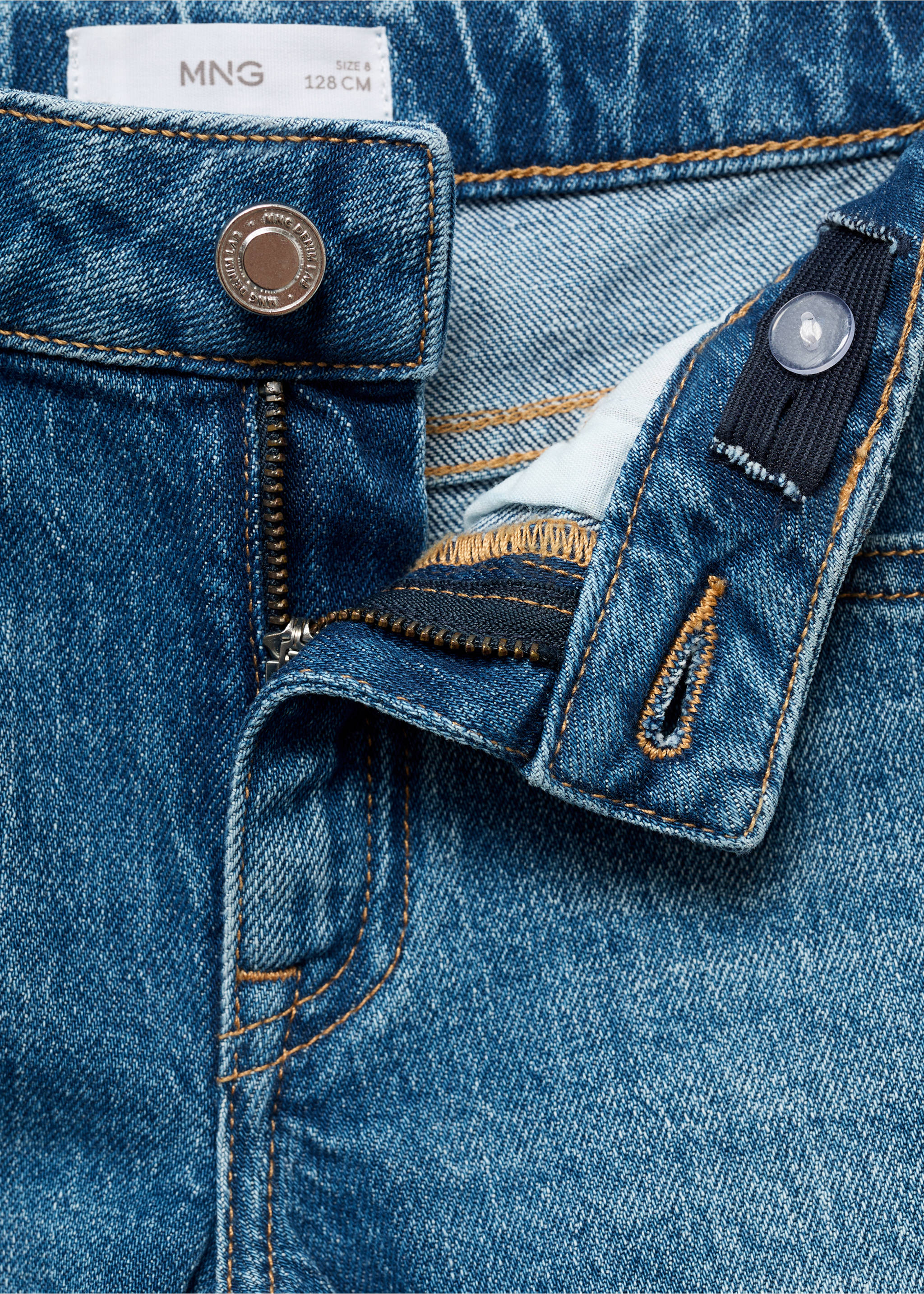 Regular-fit jeans - Details of the article 0, Medium Blue. Ref: 17032030-00.