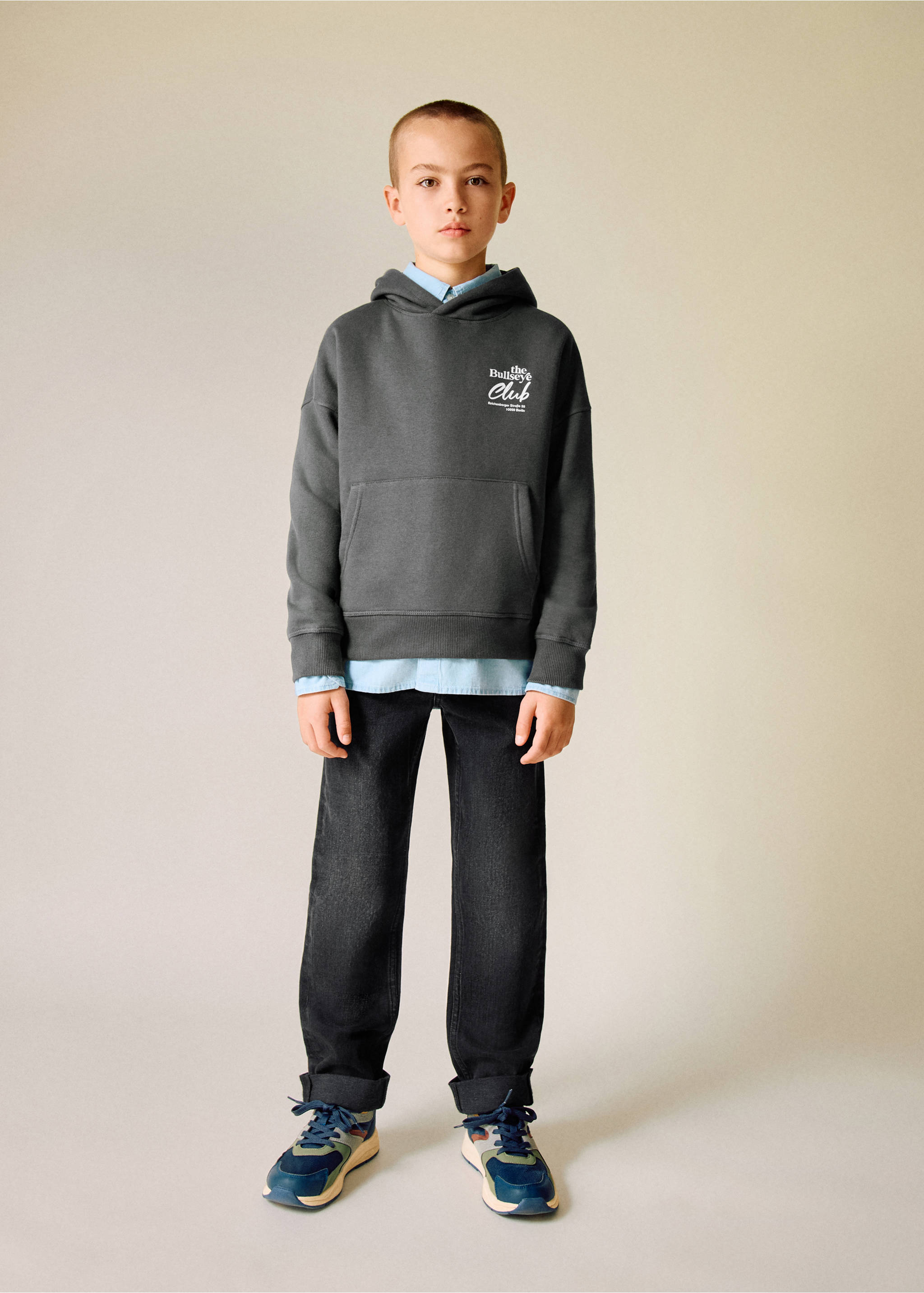 Regular-fit jeans - General plane, Black denim. Ref: 17032030-00.