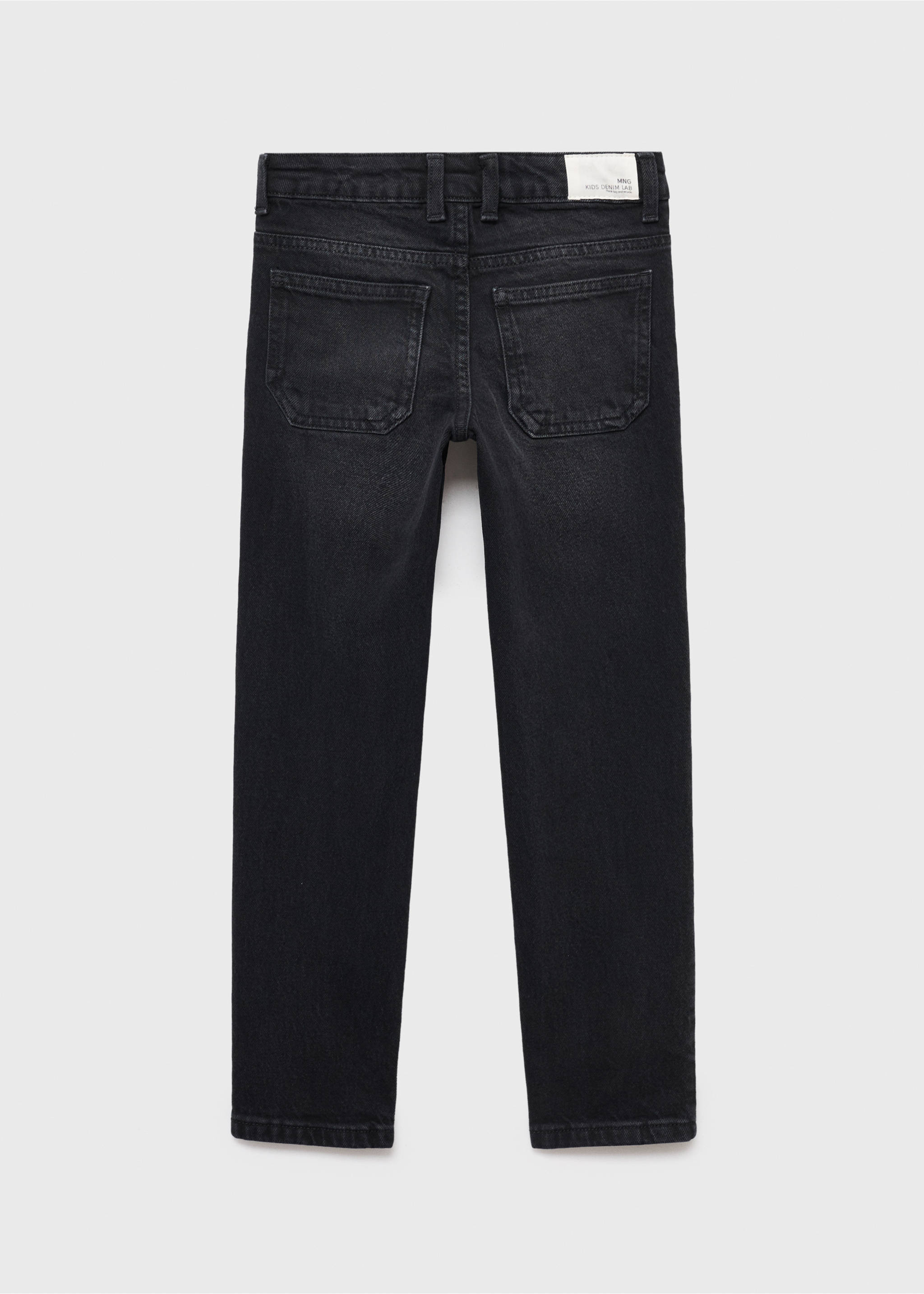 Regular-fit jeans - Reverse of the article, Black denim. Ref: 17032030-00.