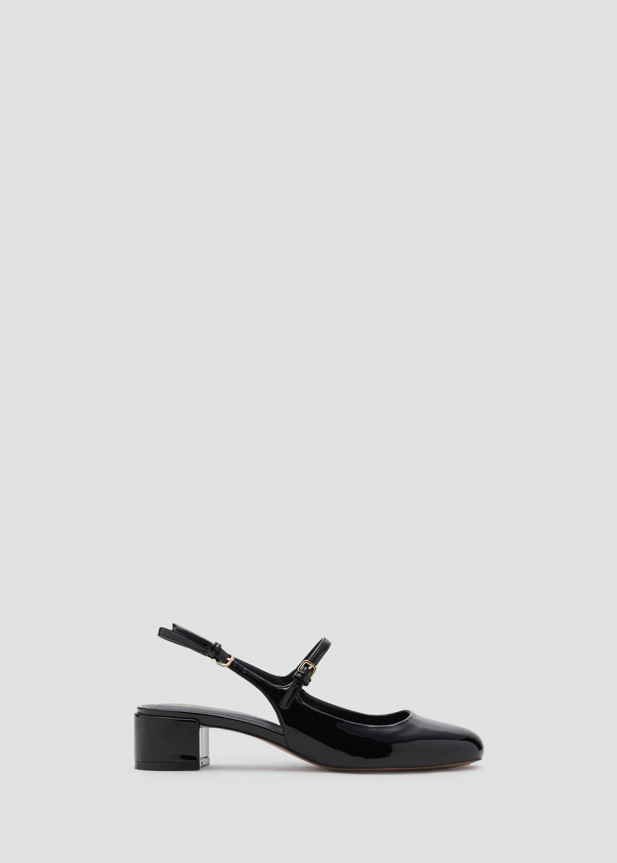Patent leather block-heel shoes - Article without model