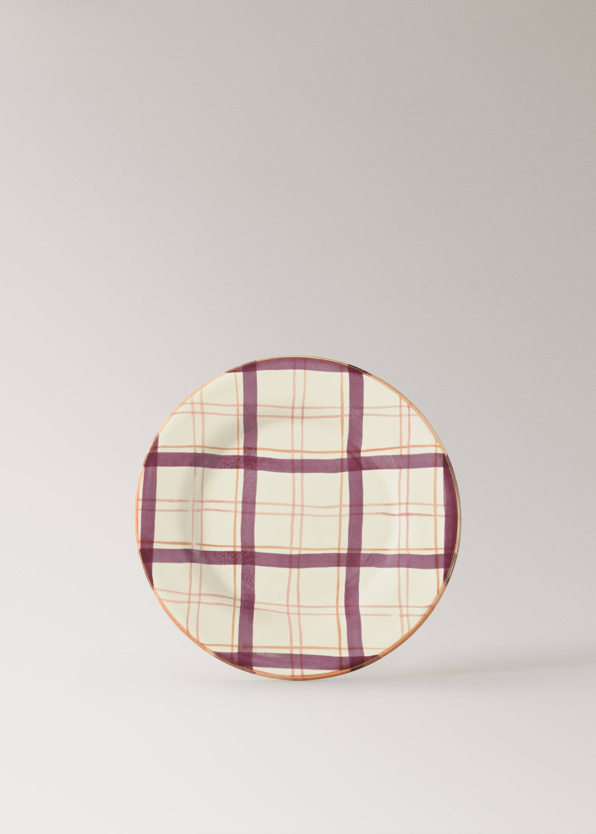 Handbemalter Dessertteller aus Steingut - Artikel ohne Model