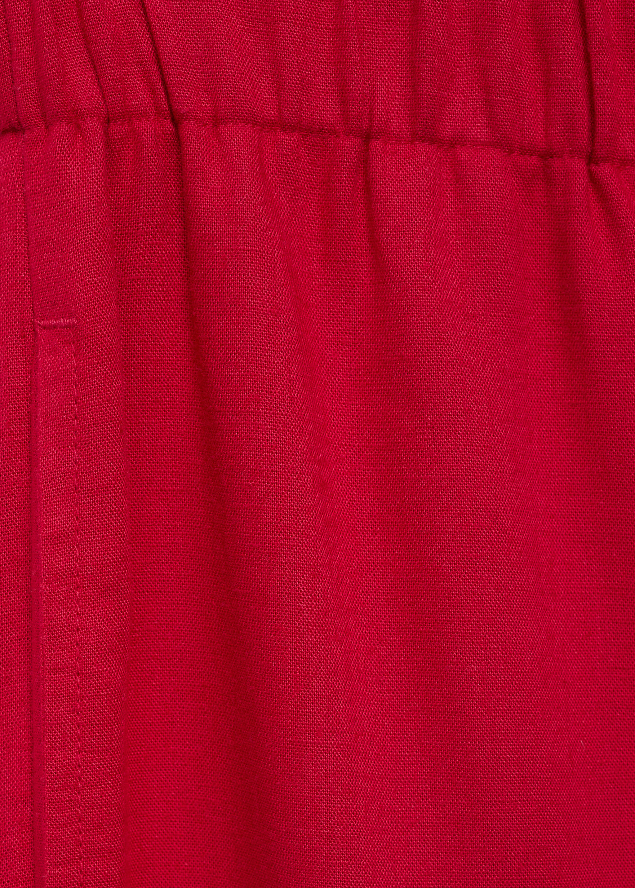 Calças de linho com cintura elástica - Pormenor do artigo 8