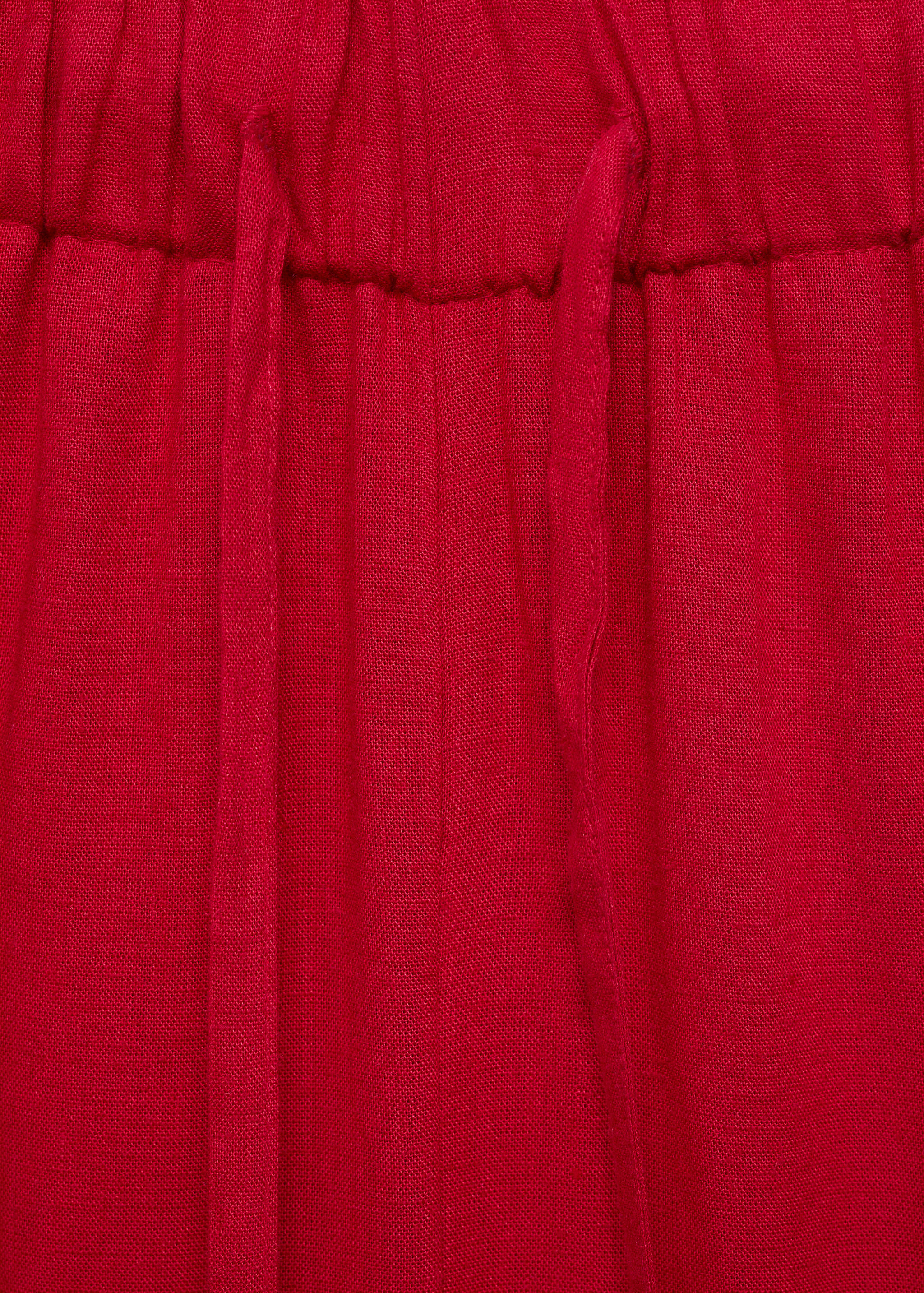 Calças de linho com cintura elástica - Pormenor do artigo 0