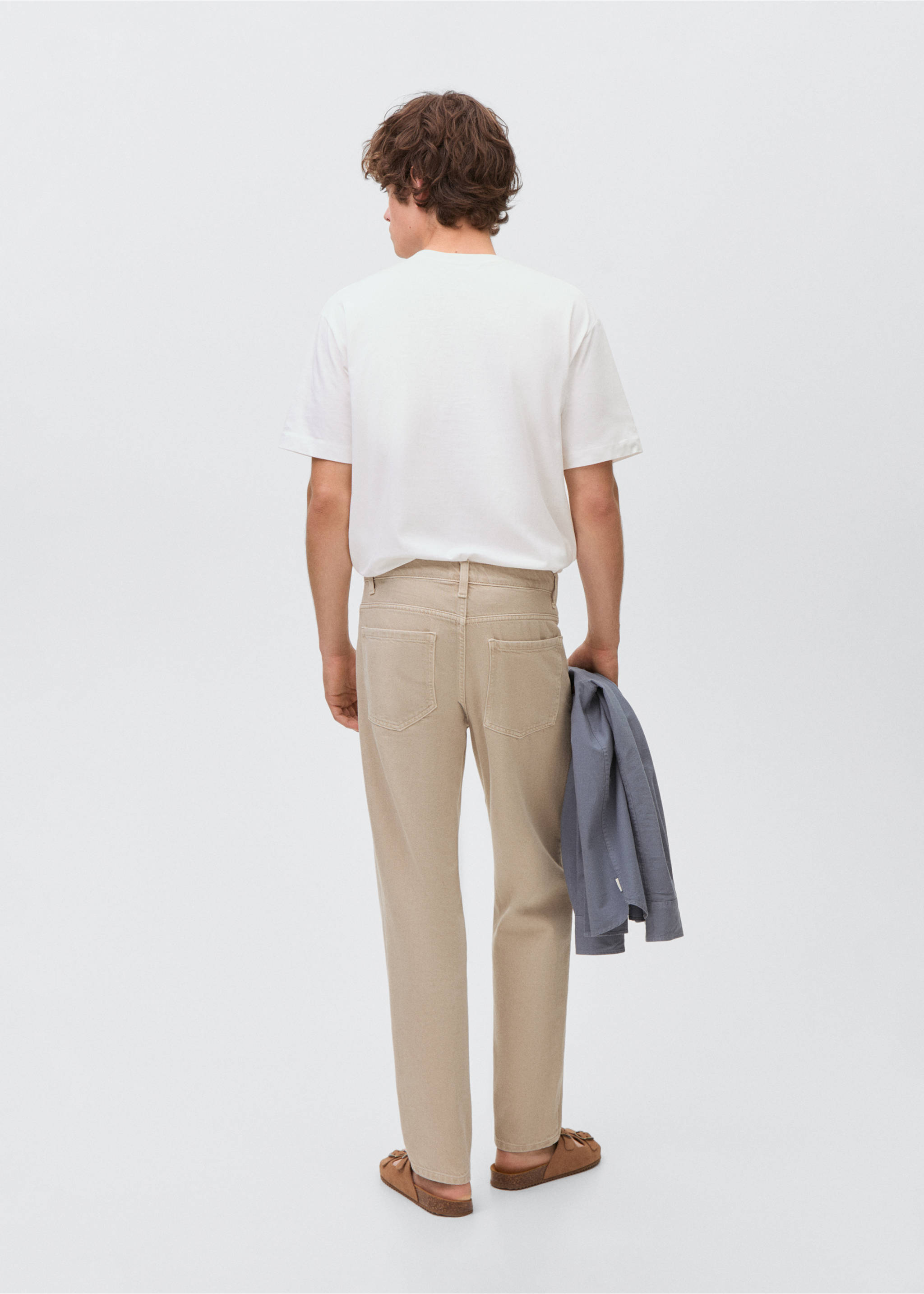 Jeans regular fit - Reverso del artículo, Beige. Ref: 17032535-00.