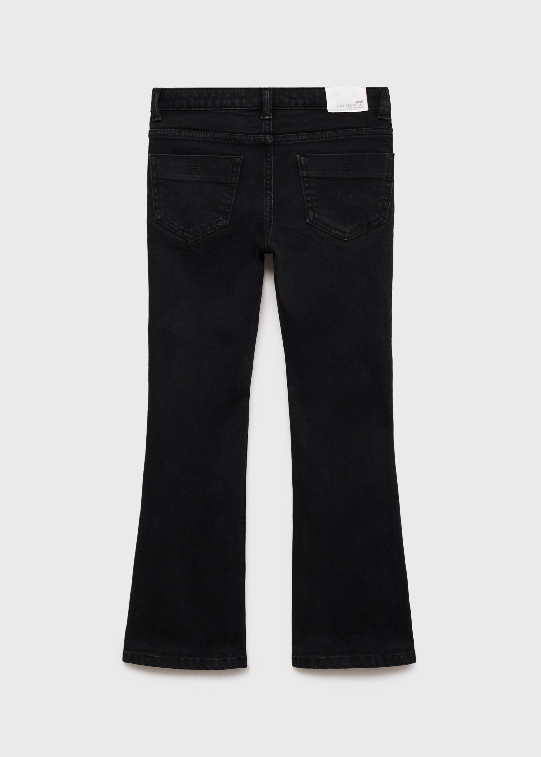 Buttons flare jeans - Reverse of the article