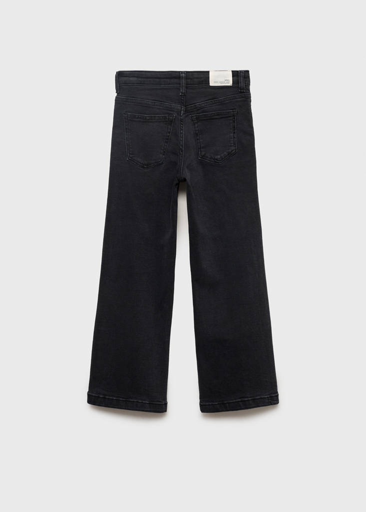 Straight-fit jeans with studs — Black denim