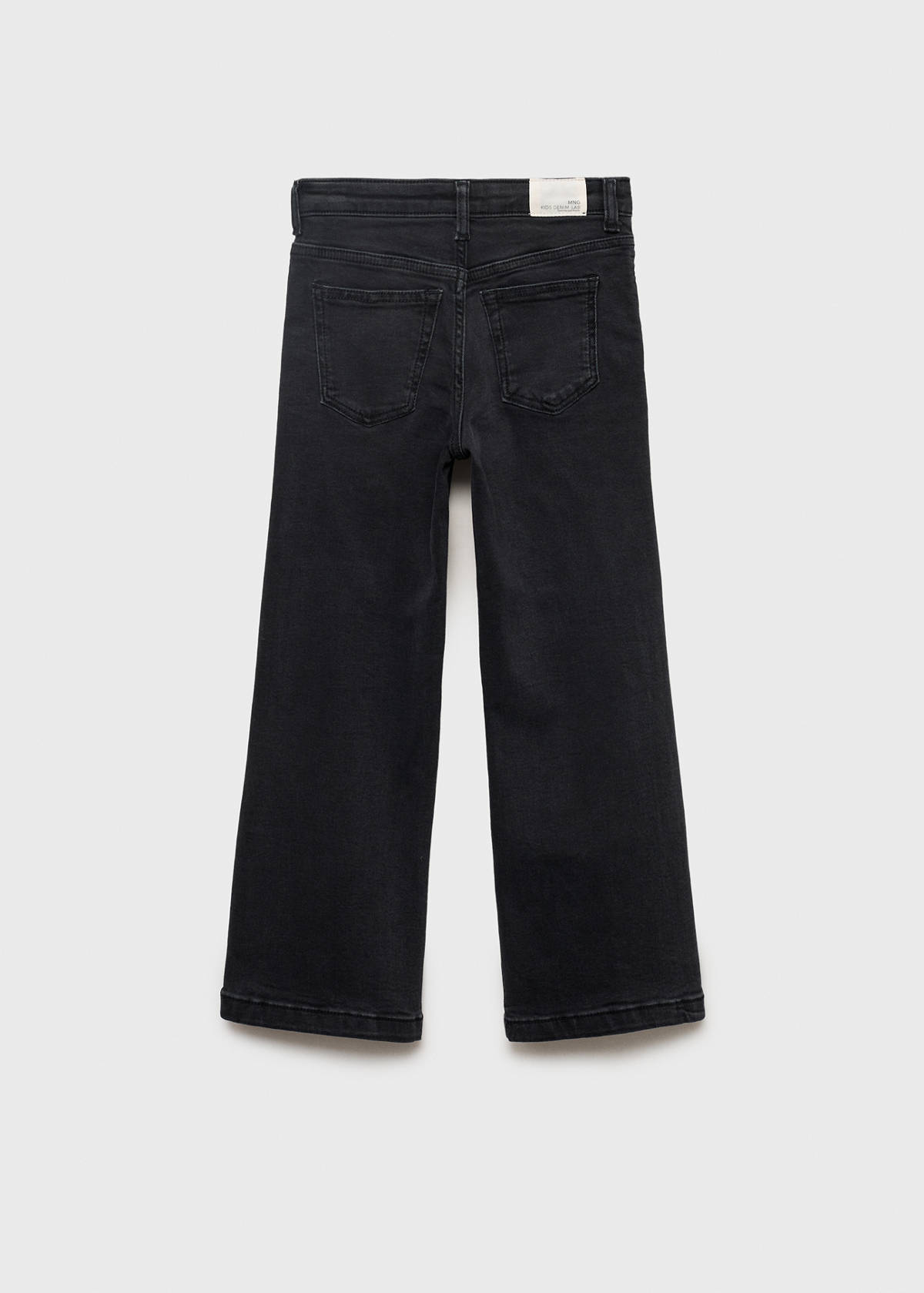 Straight-fit jeans with studs — Black denim