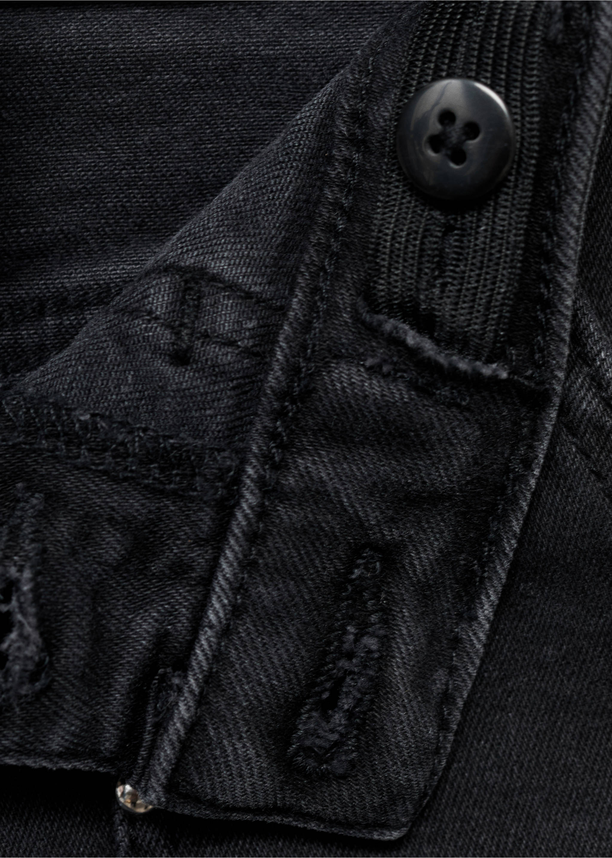 Jeans straight tachuelas - Detalle del artículo 8, Denim negro. Ref: 17032537-00.