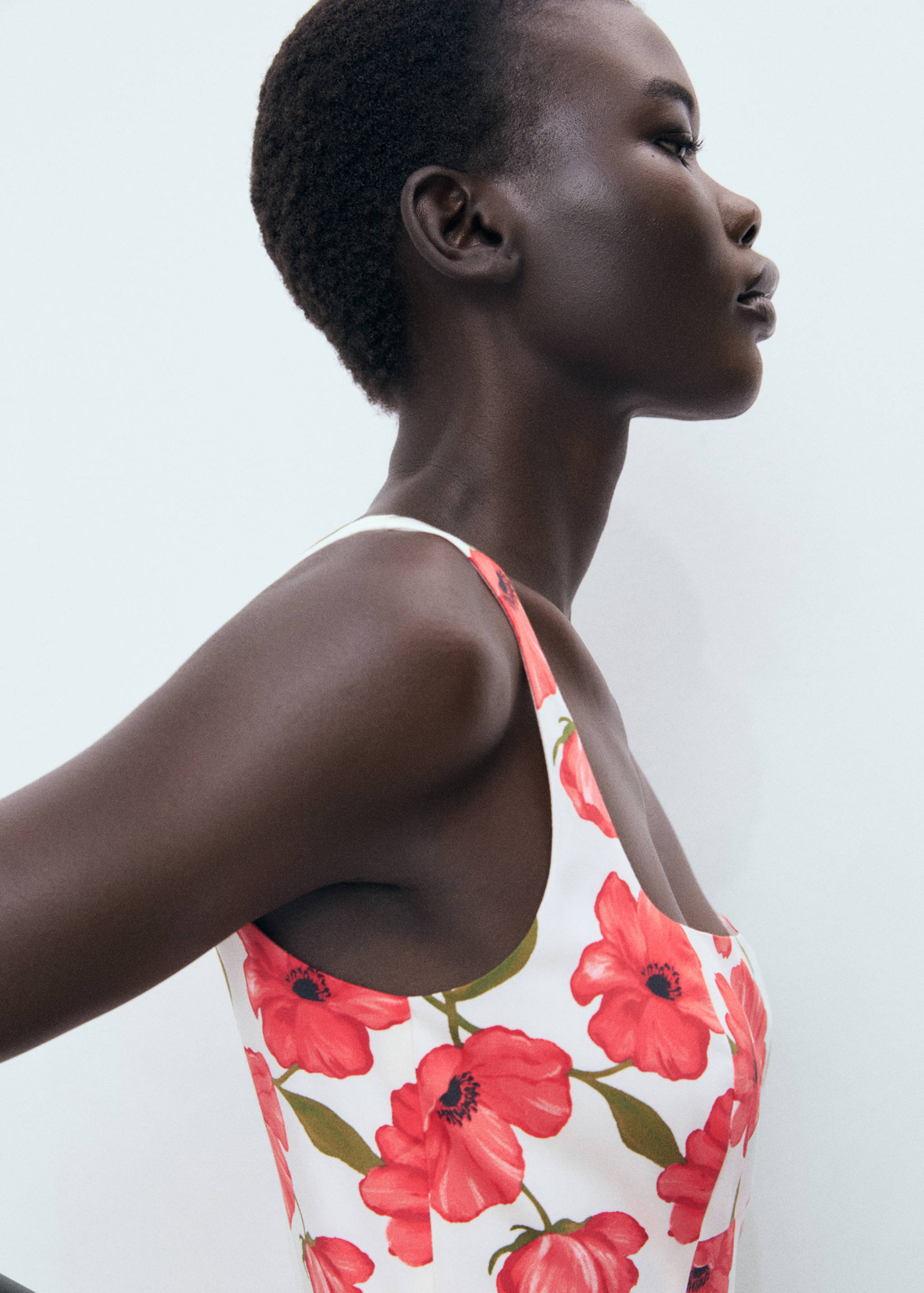 Flared cotton dress - Details of the article 1