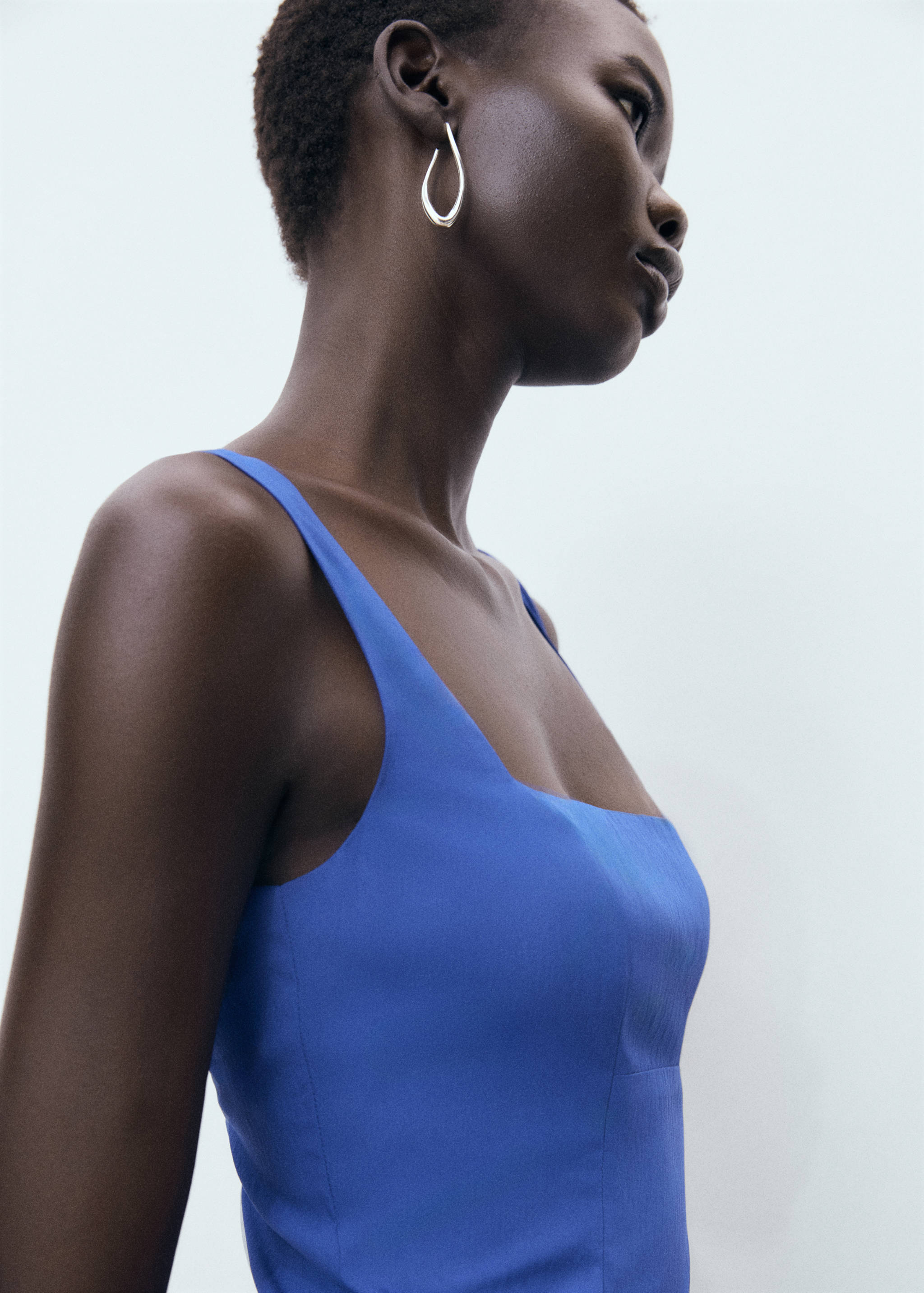 Flared cotton dress - Details of the article 1