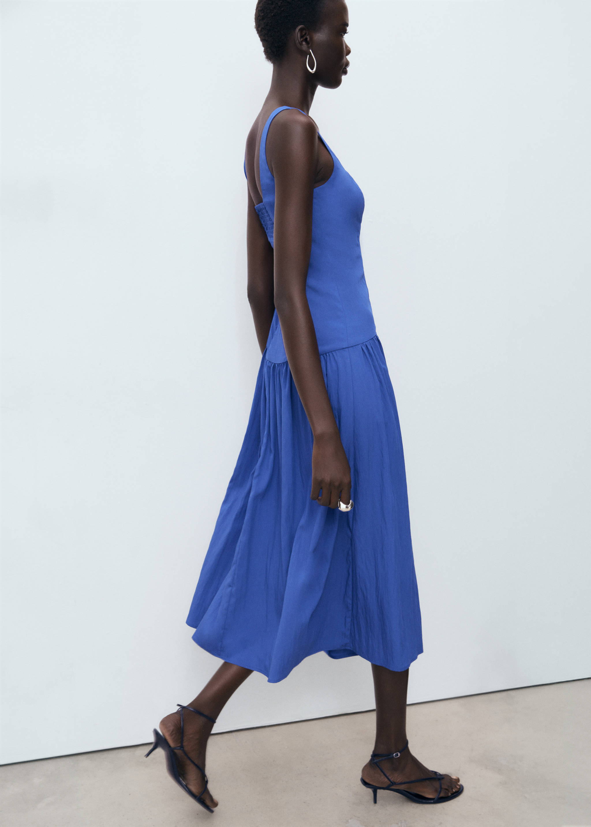 Flared cotton dress - Details of the article 2