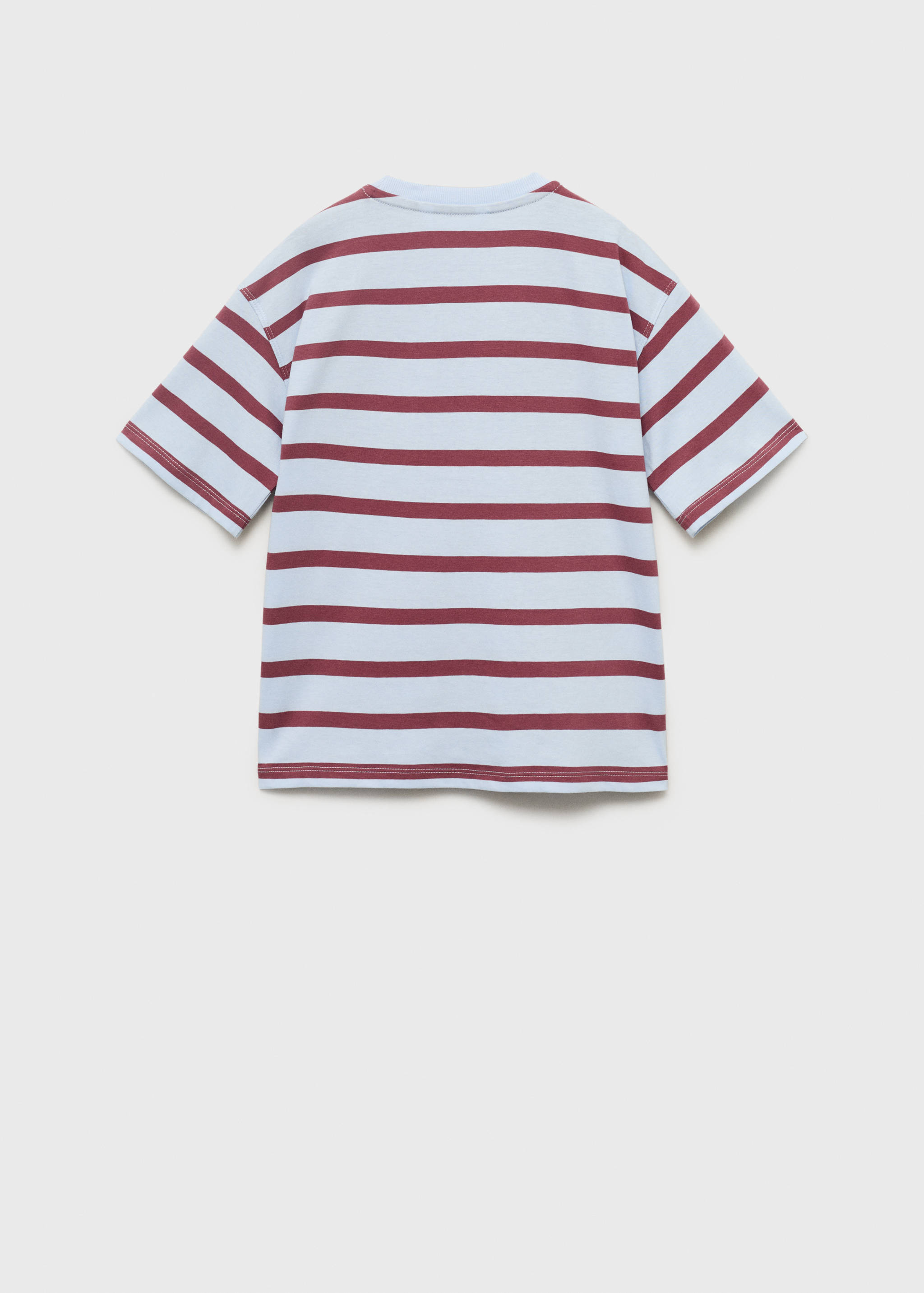 Striped t-shirt with embroidered detail - Reverse of the article