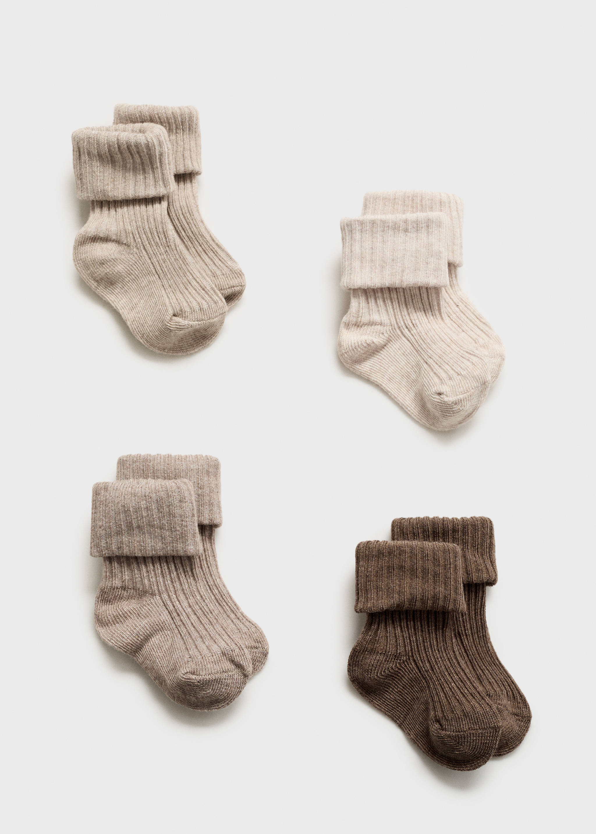 4 pack ribbed socks - Article without model