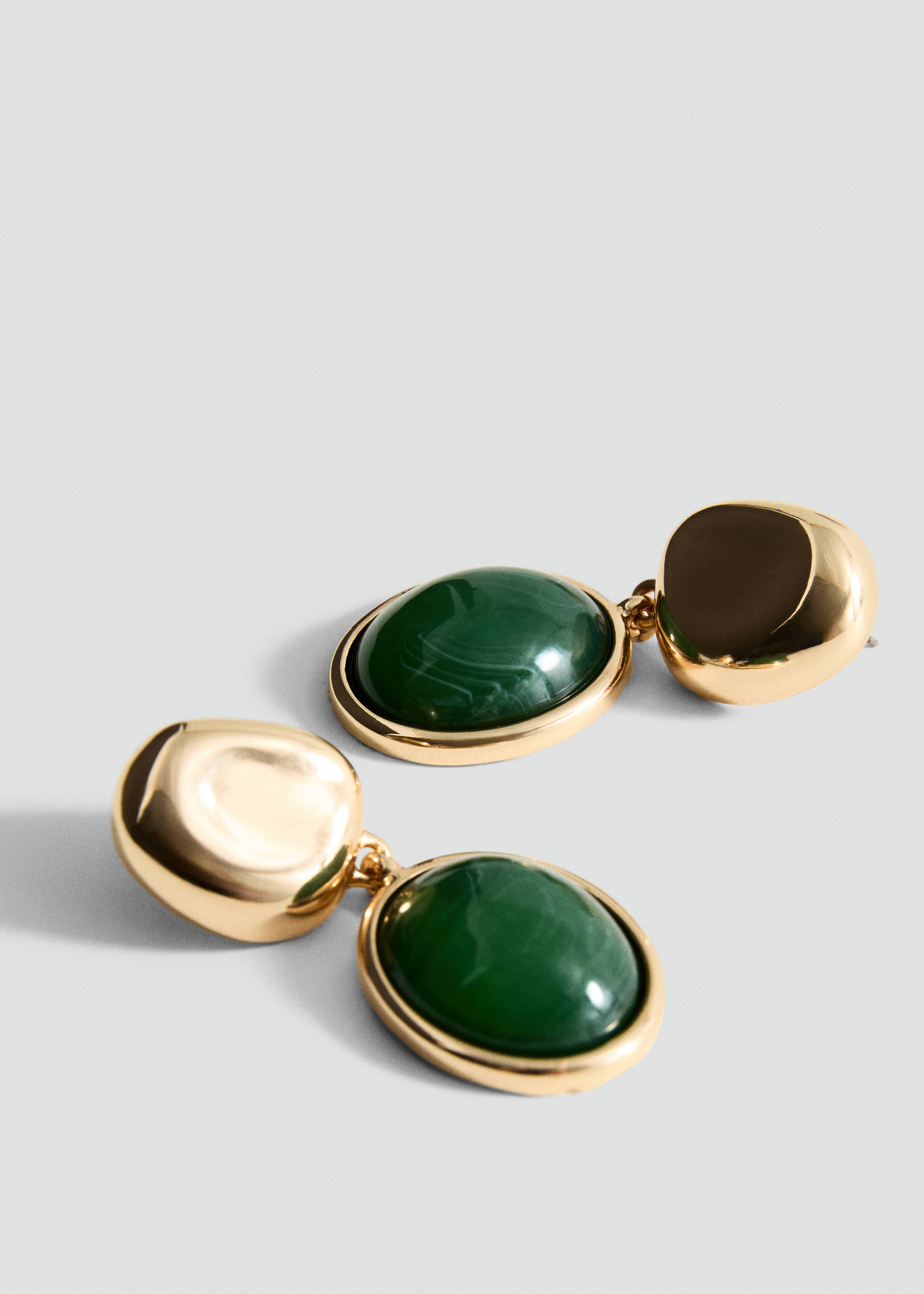 Resin pendant earrings - Medium plane