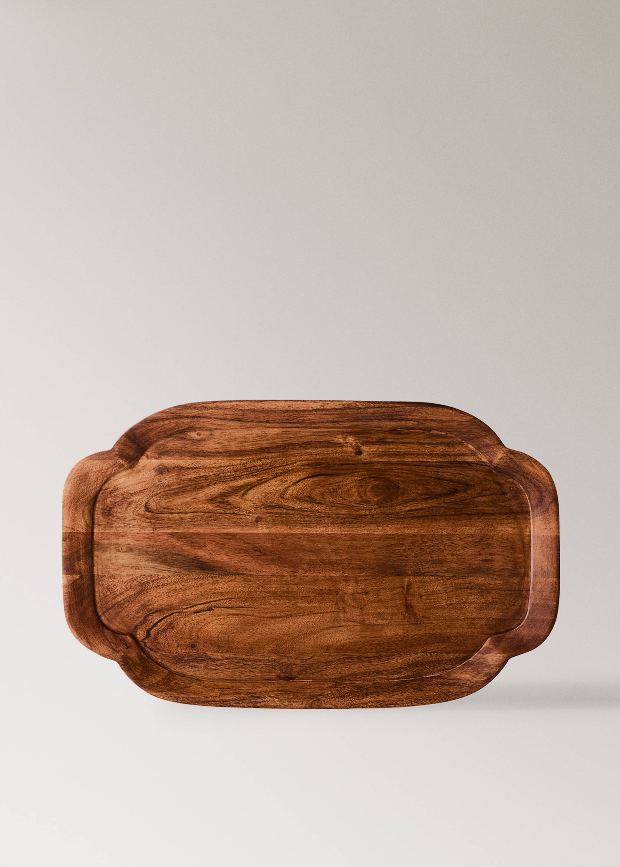 Large rectangular wooden decorative tray - Article without model