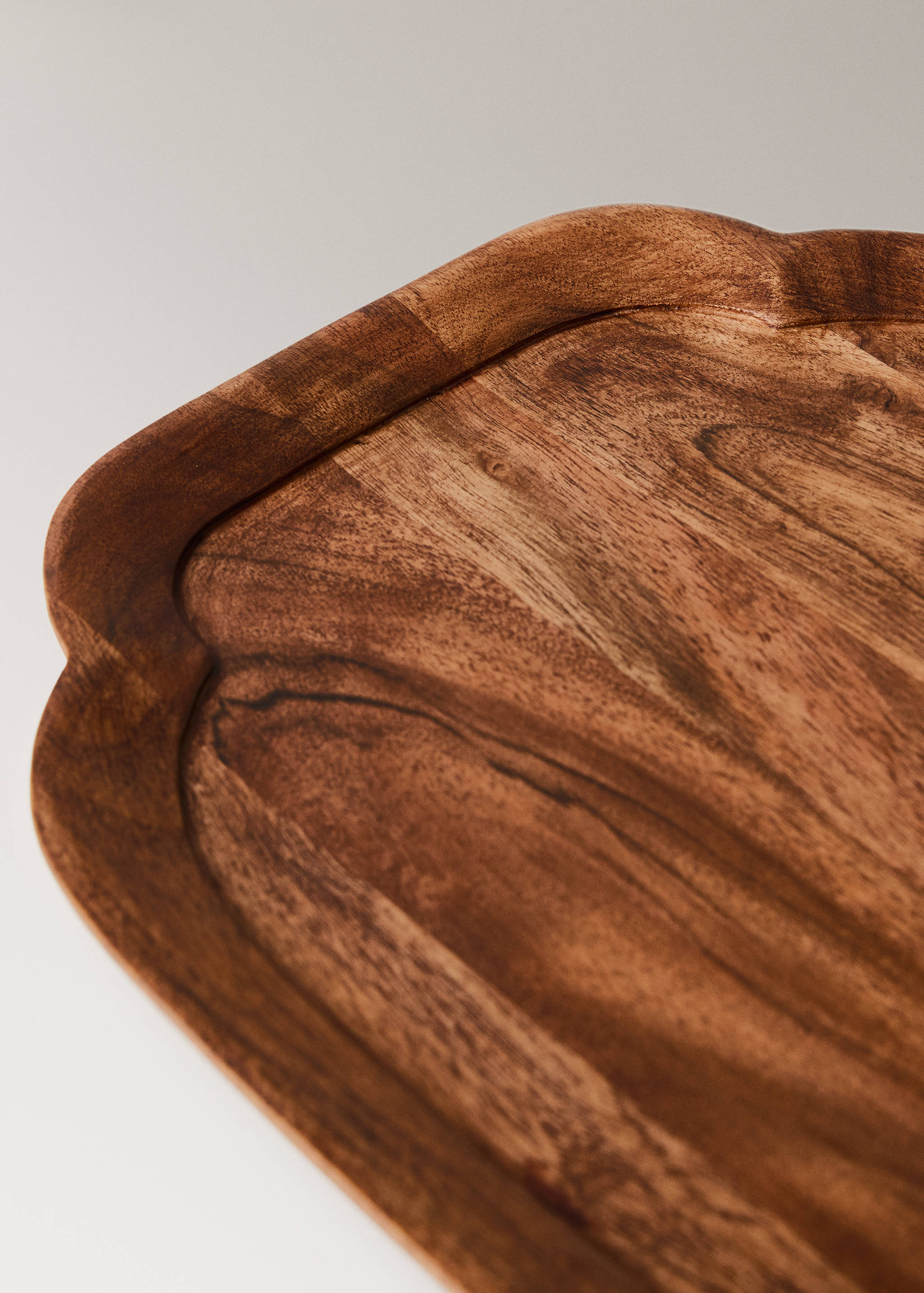 Large rectangular wooden decorative tray - Details of the article 2