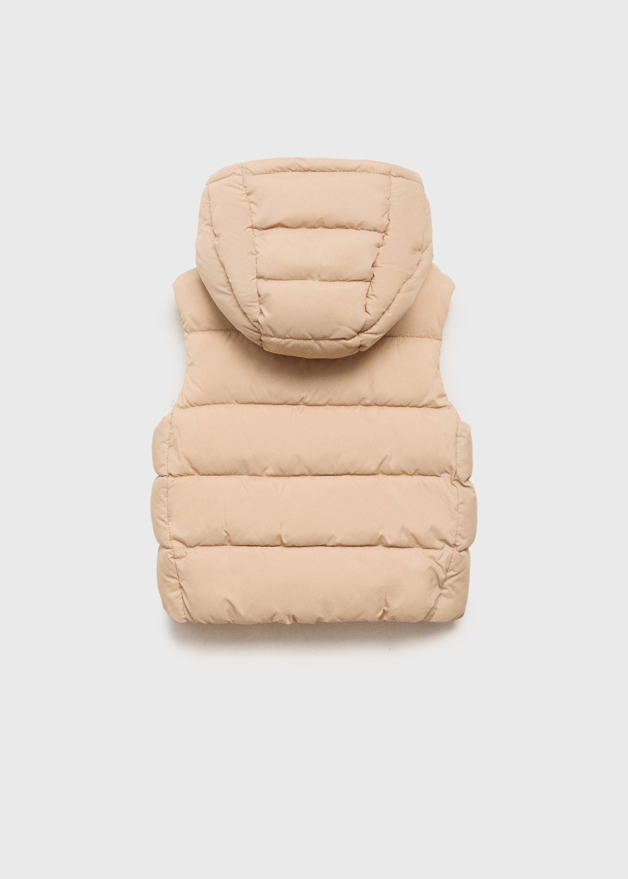Quilted vest with hood - Reverse of the article