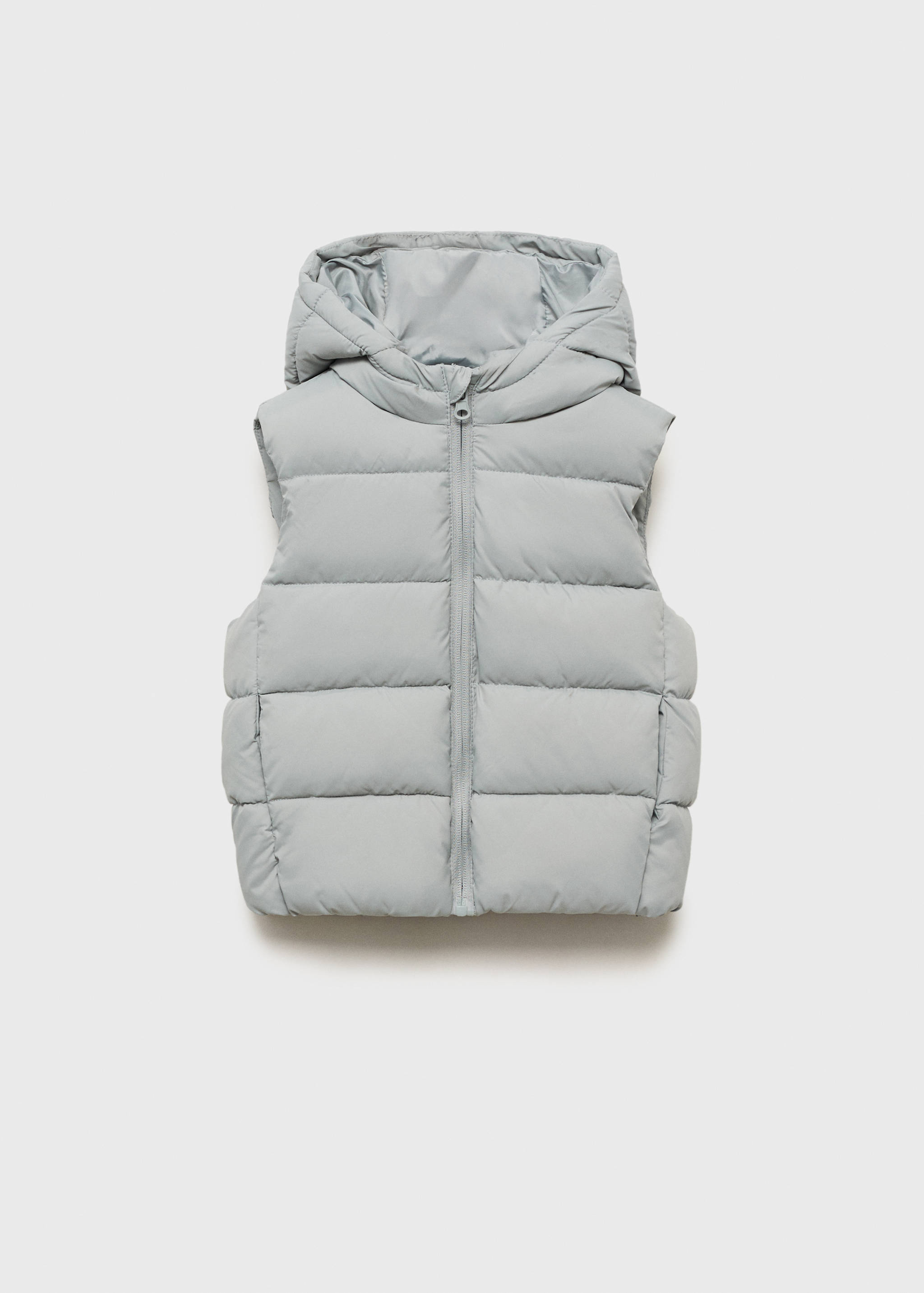 Quilted gilet with hood - Article without model