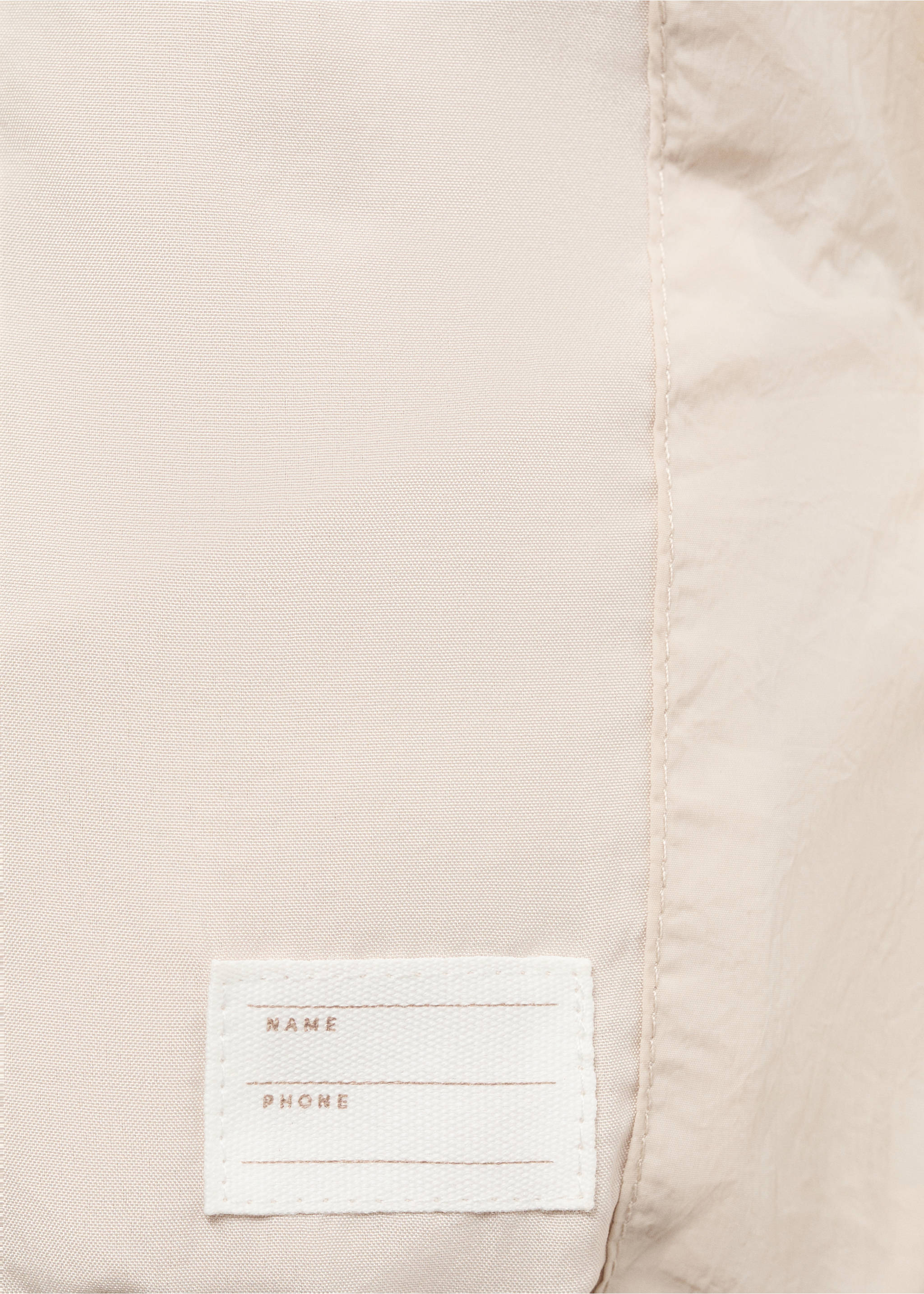 Quilted gilet with hood - Details of the article 0, Ecru. Ref: 17032896-00.