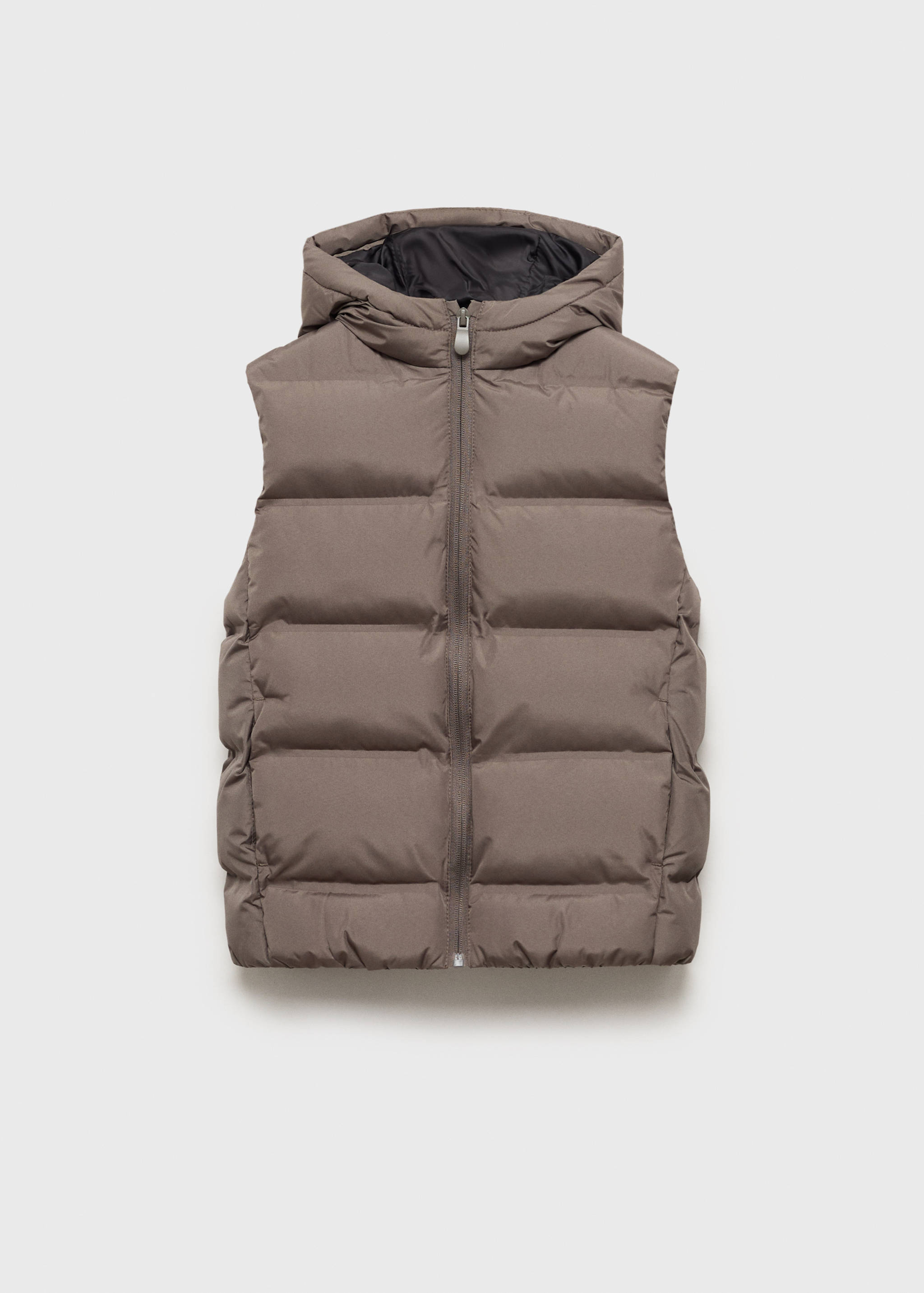Quilted gilet with hood - Article without model