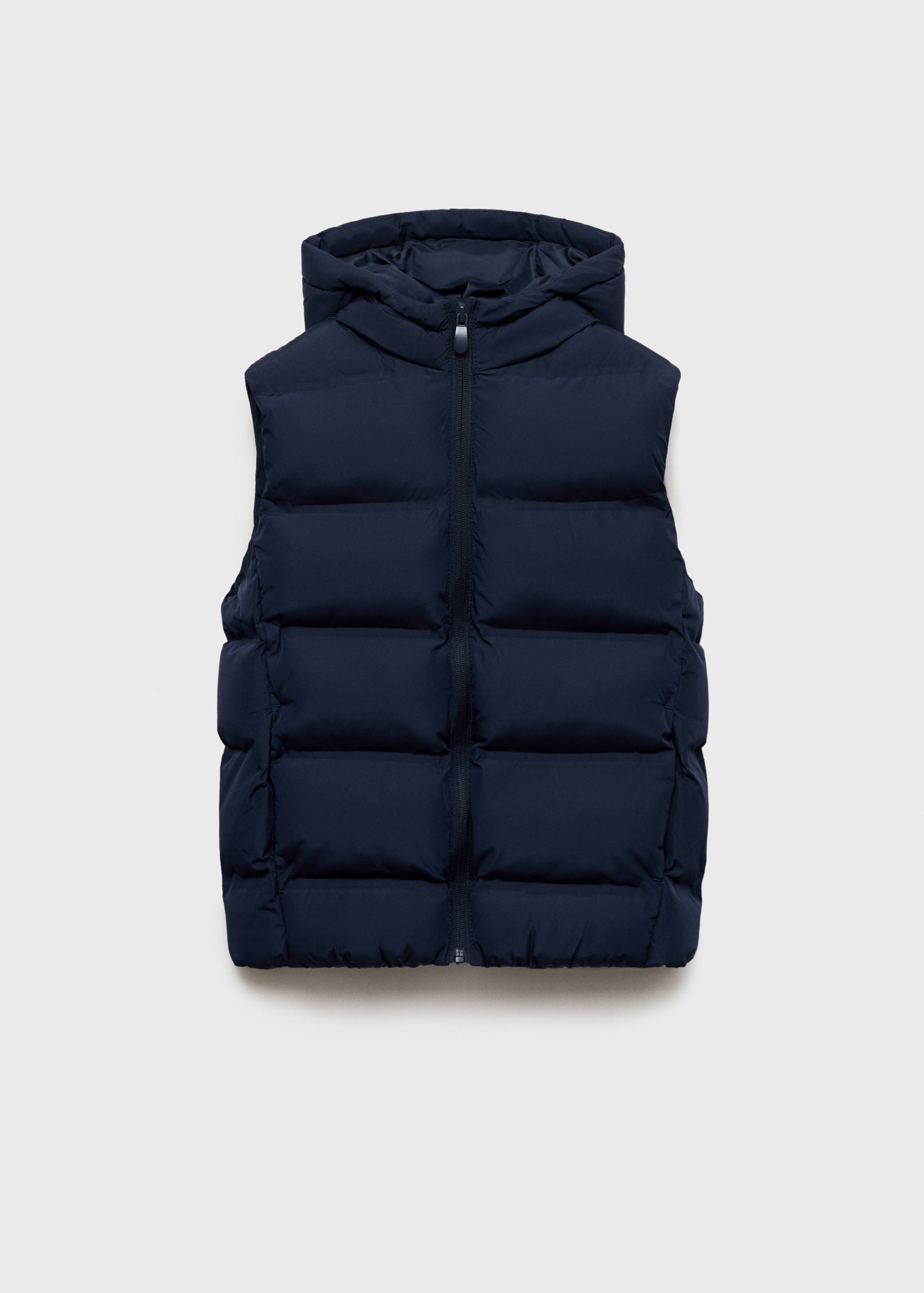 Quilted gilet with hood - Article without model