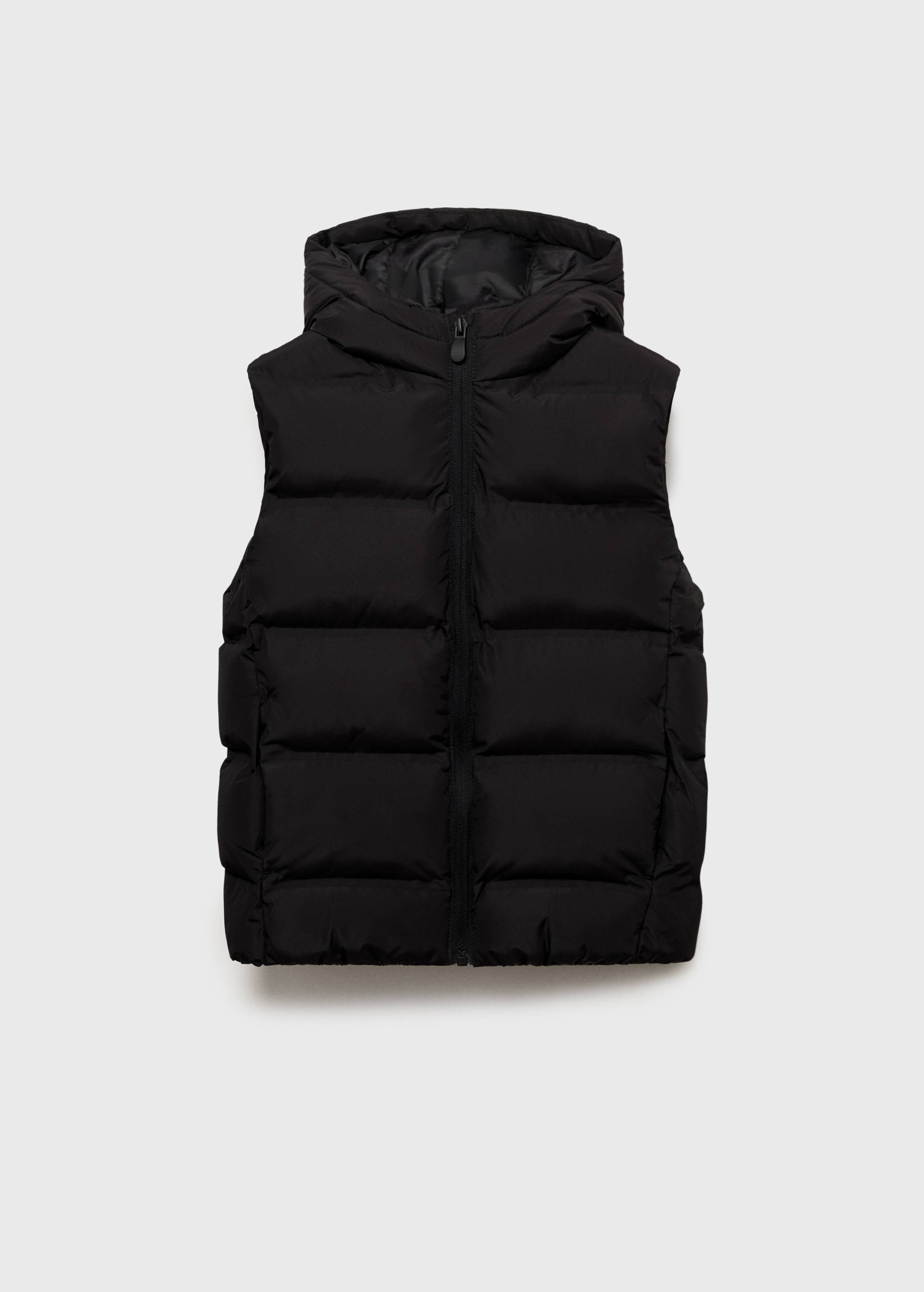 Quilted gilet with hood - Article without model