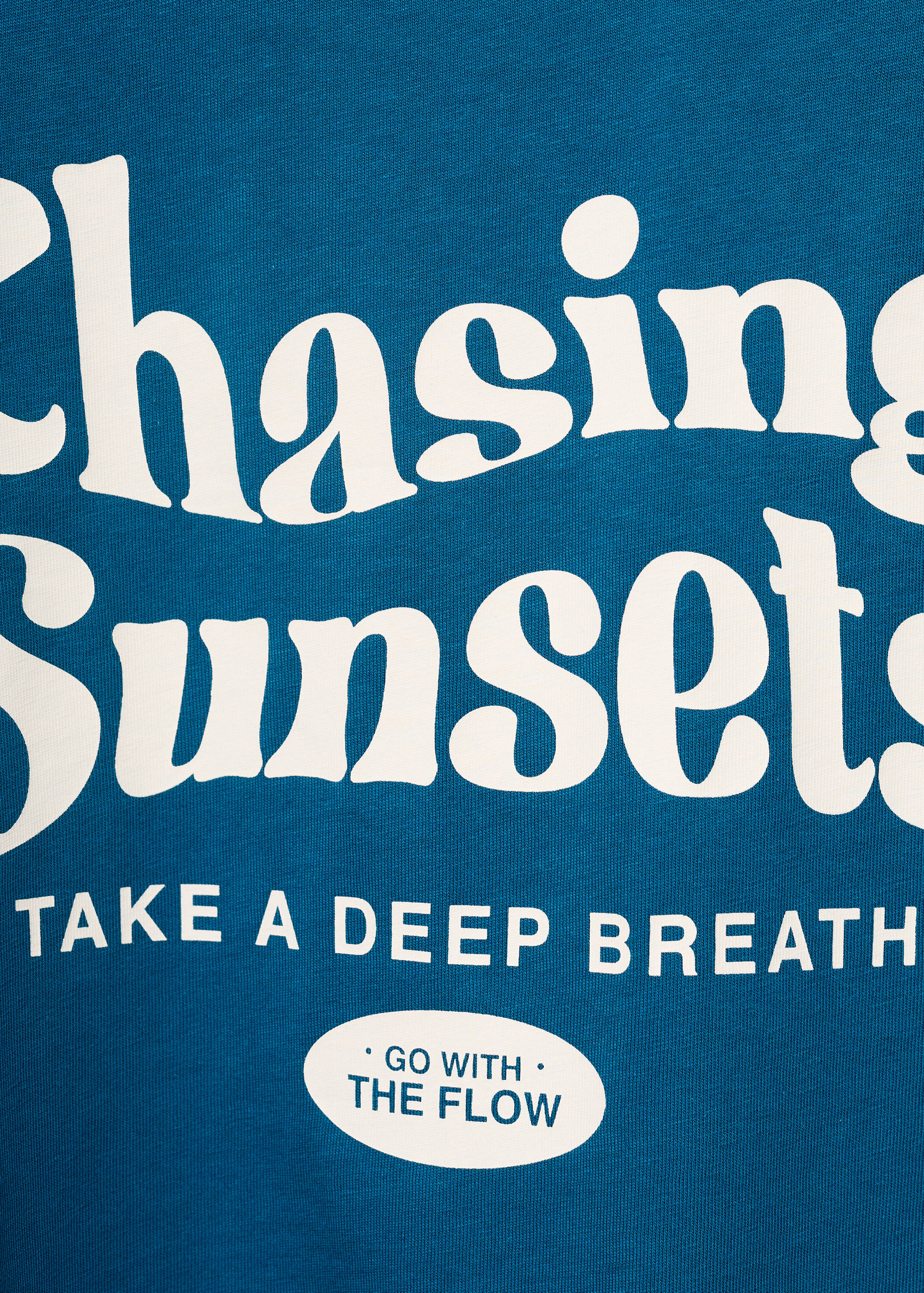 Хлопковая футболка с принтом - Деталь изделия 0